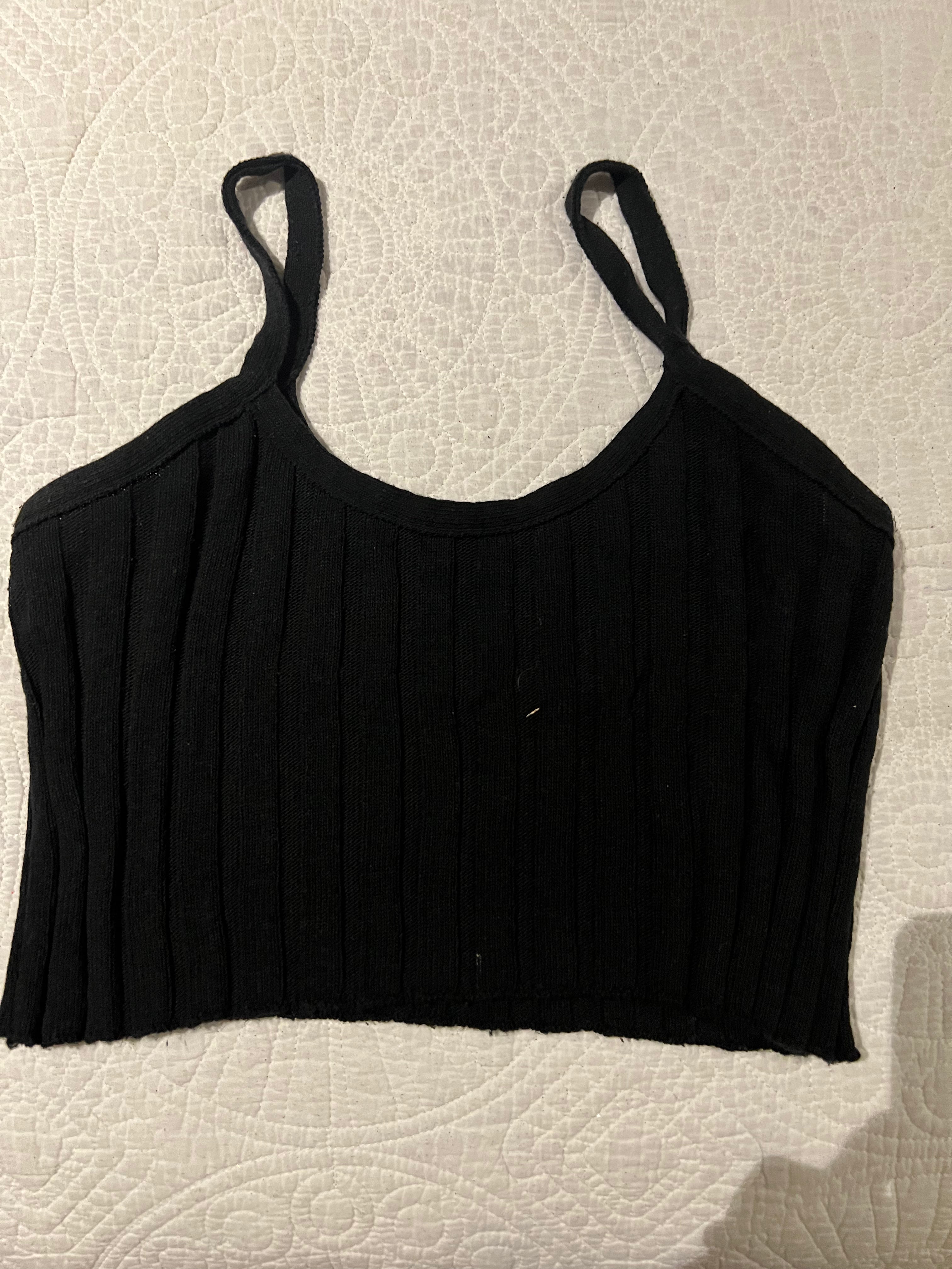 Black crop top