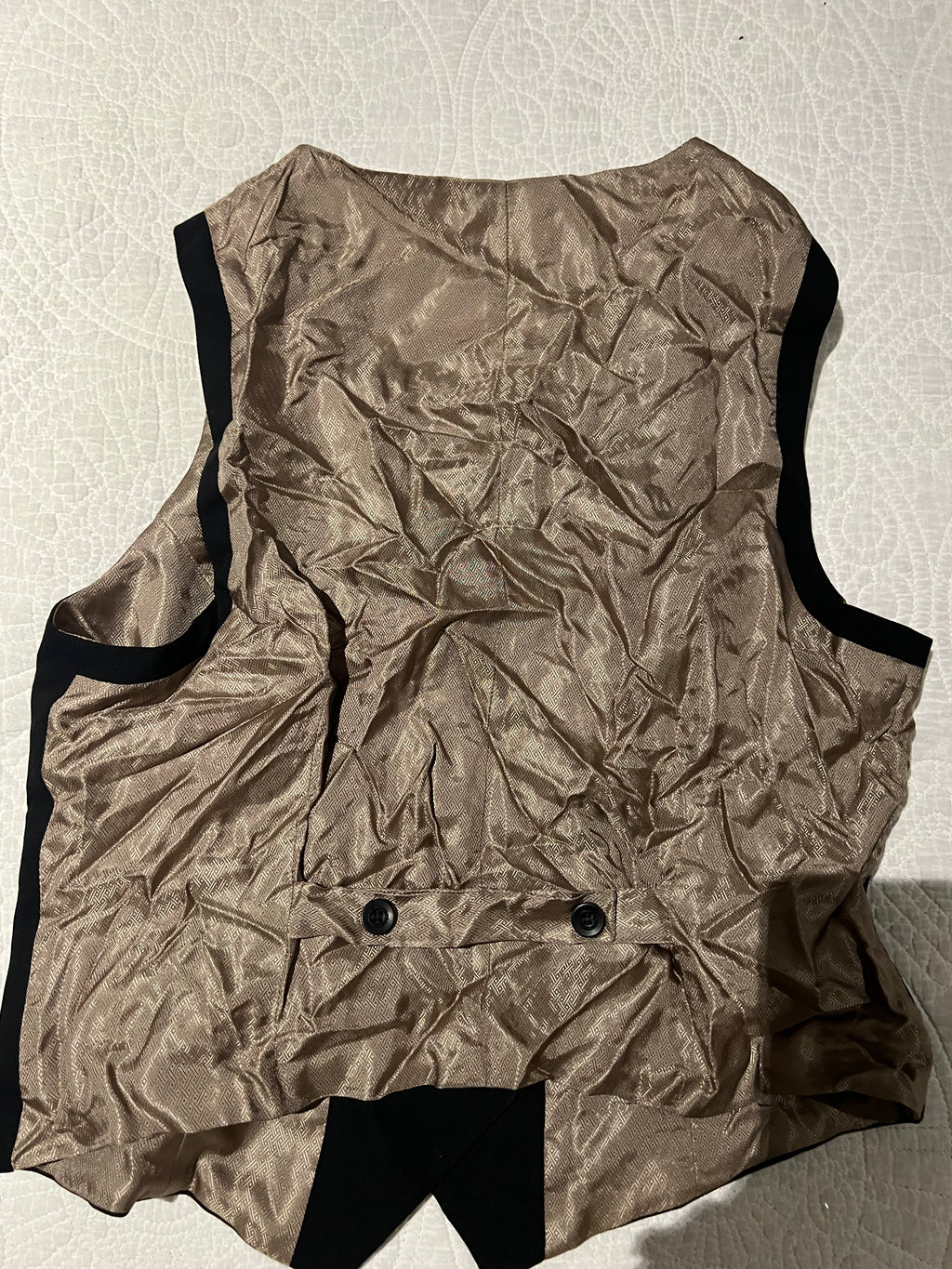 Black/nude waist coat