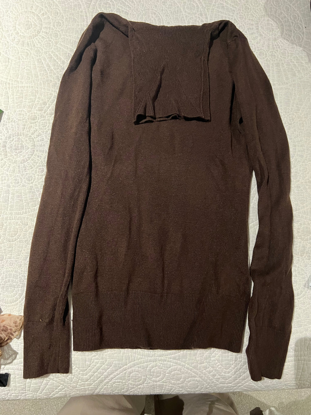 Brown turtle neck jumper