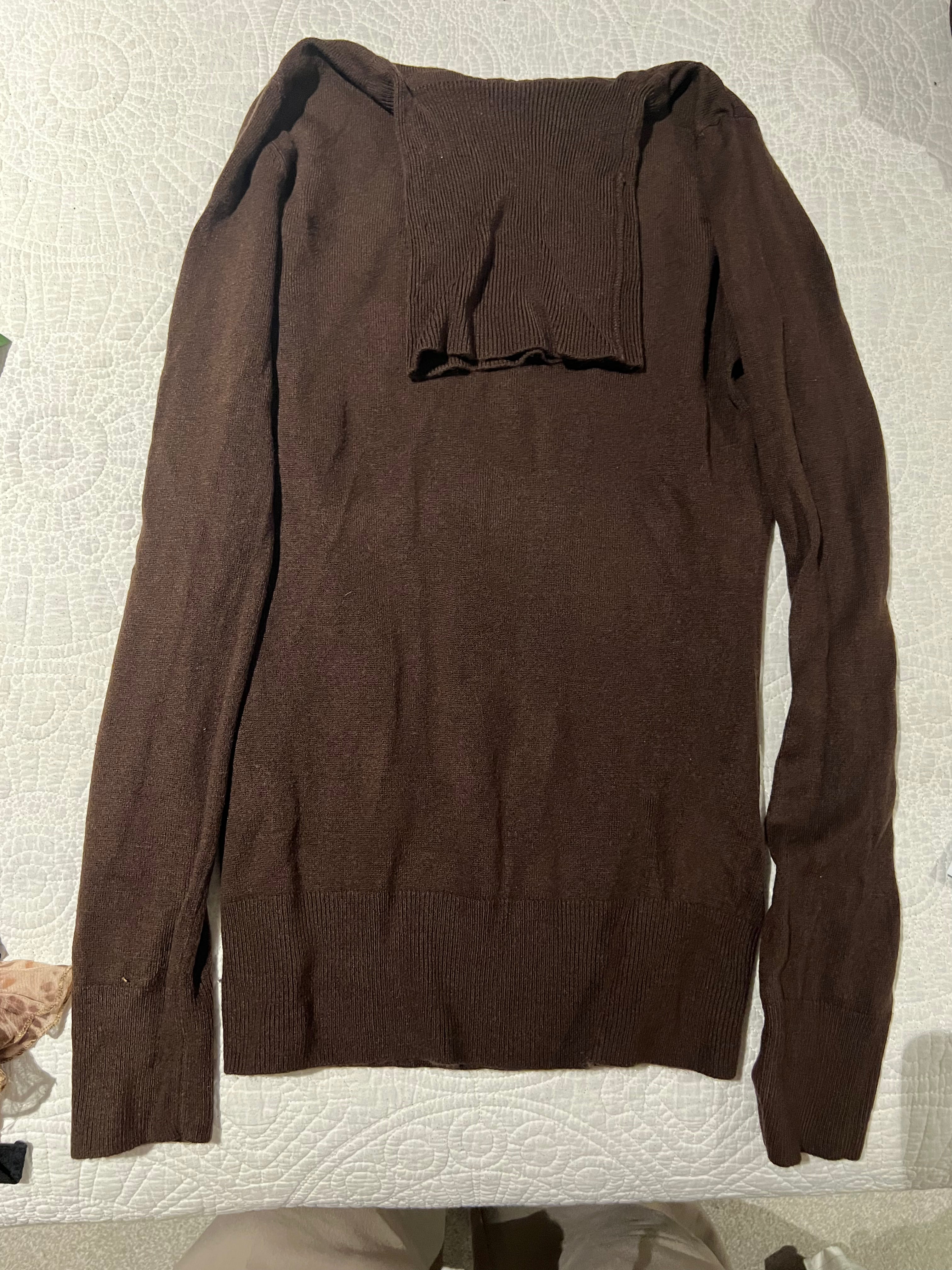 Brown turtle neck jumper
