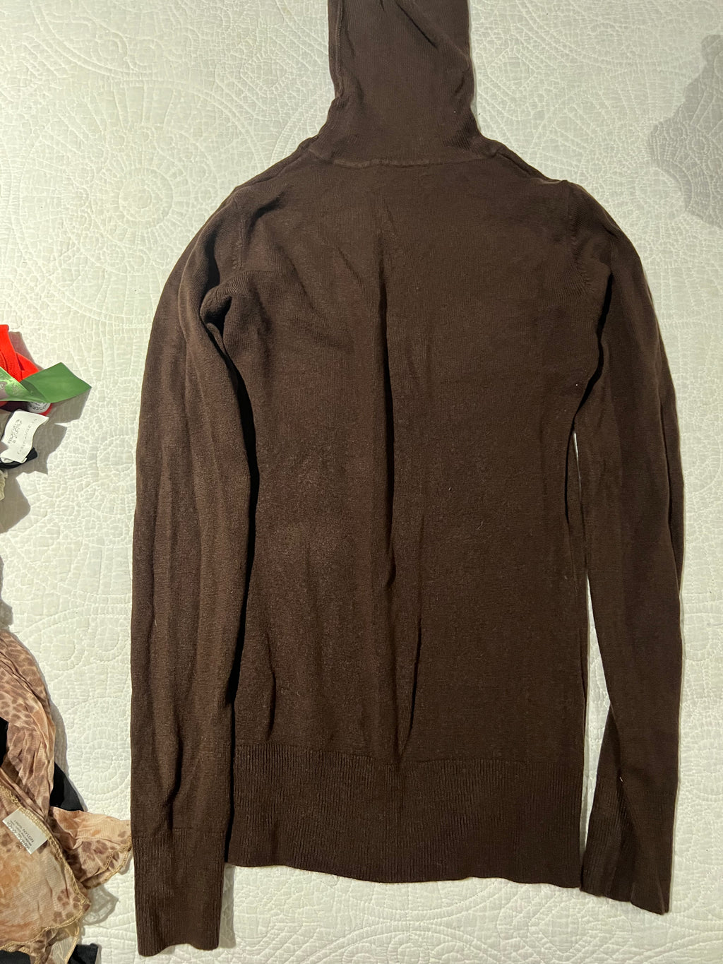 Brown turtle neck jumper