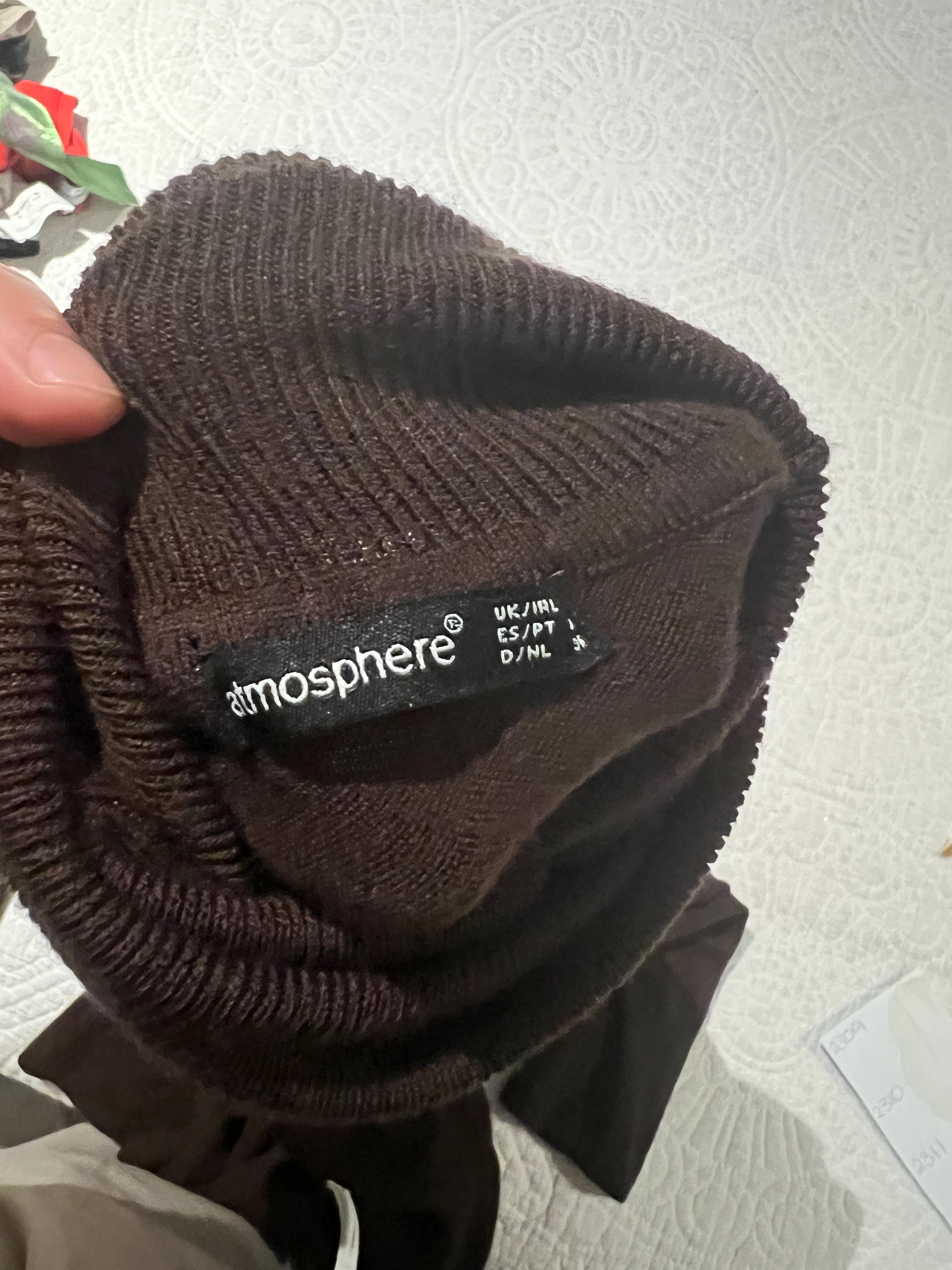 Brown turtle neck jumper