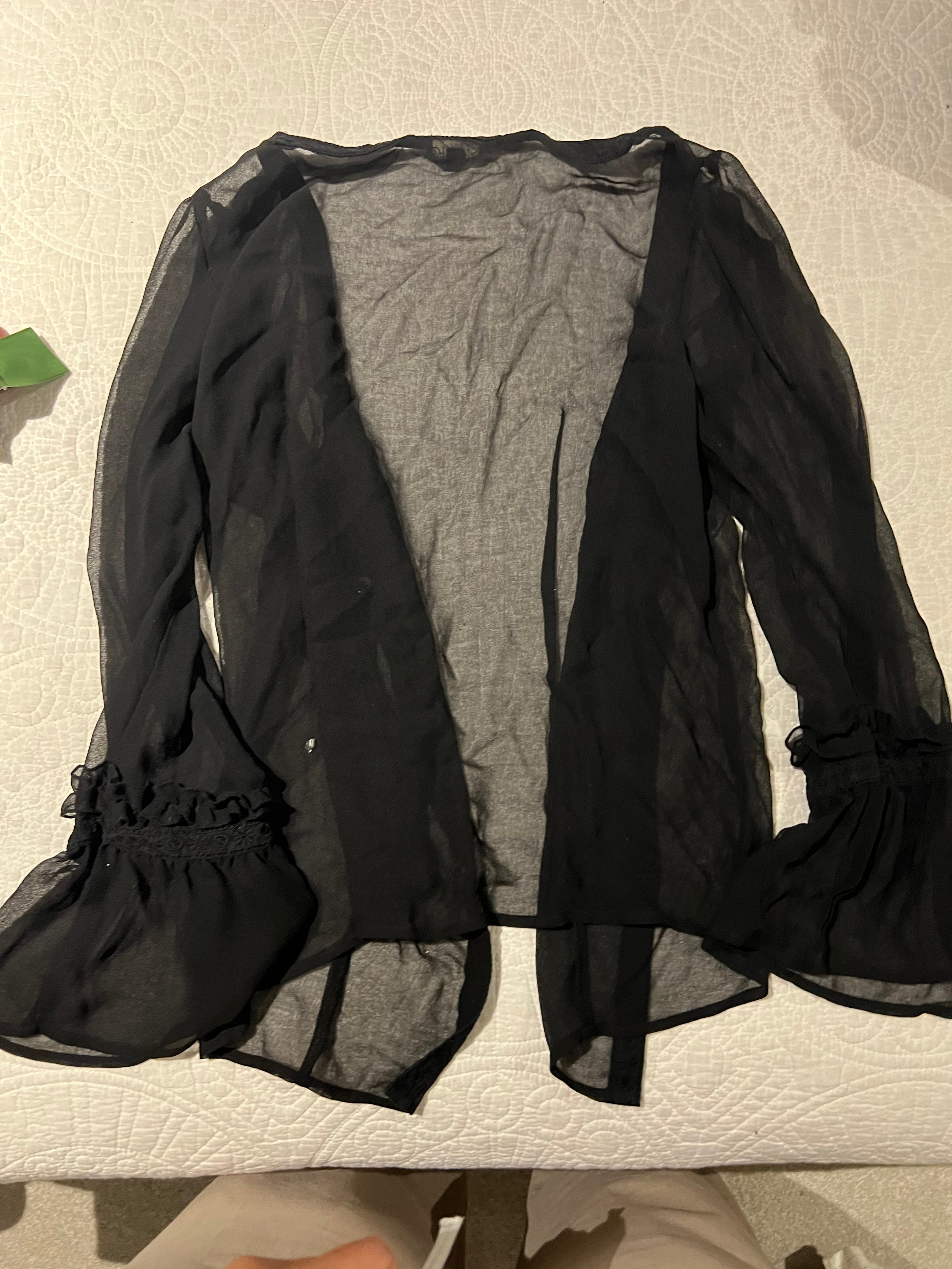 Black sheer shirt