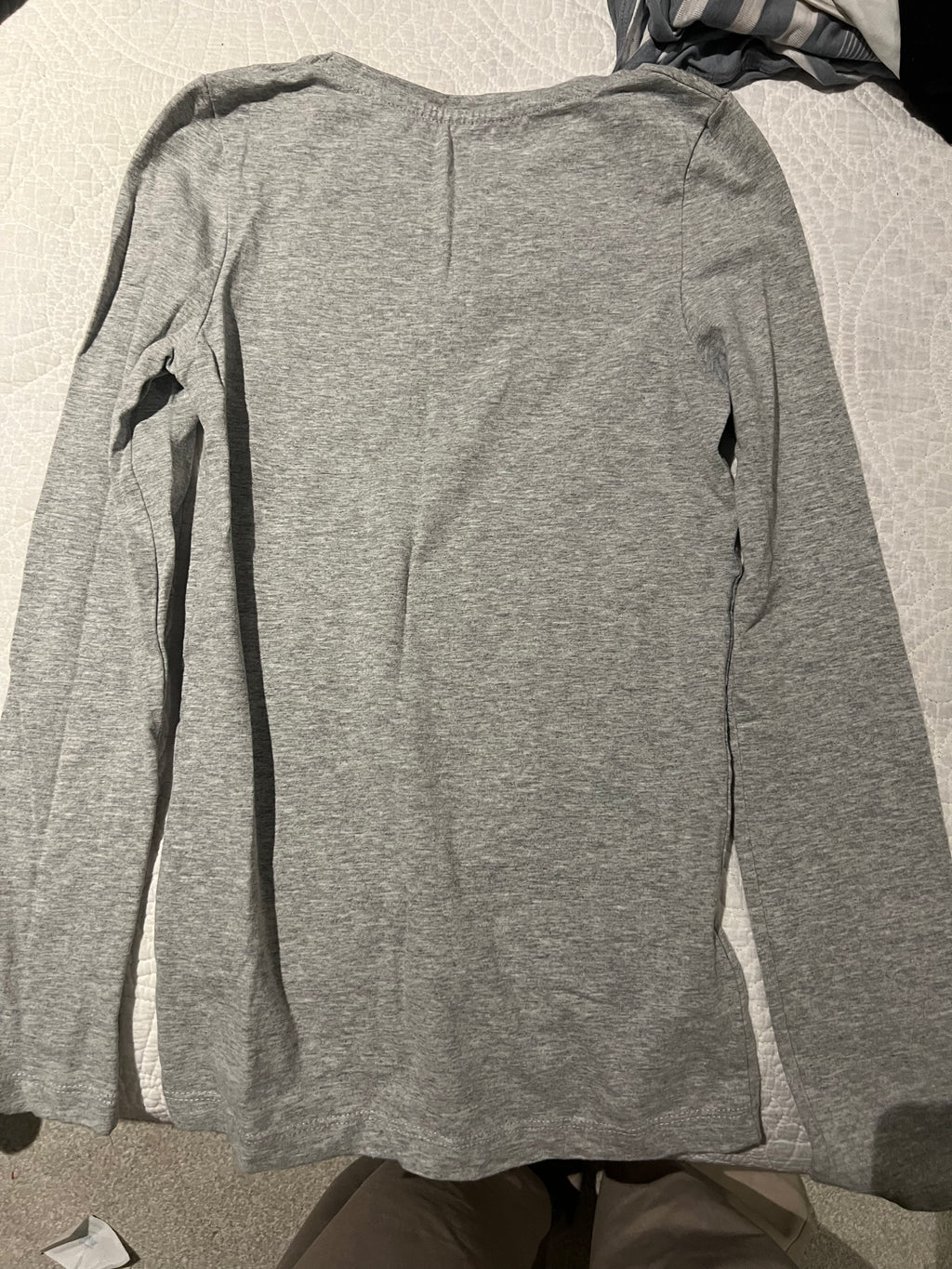 Grey long sleeve top