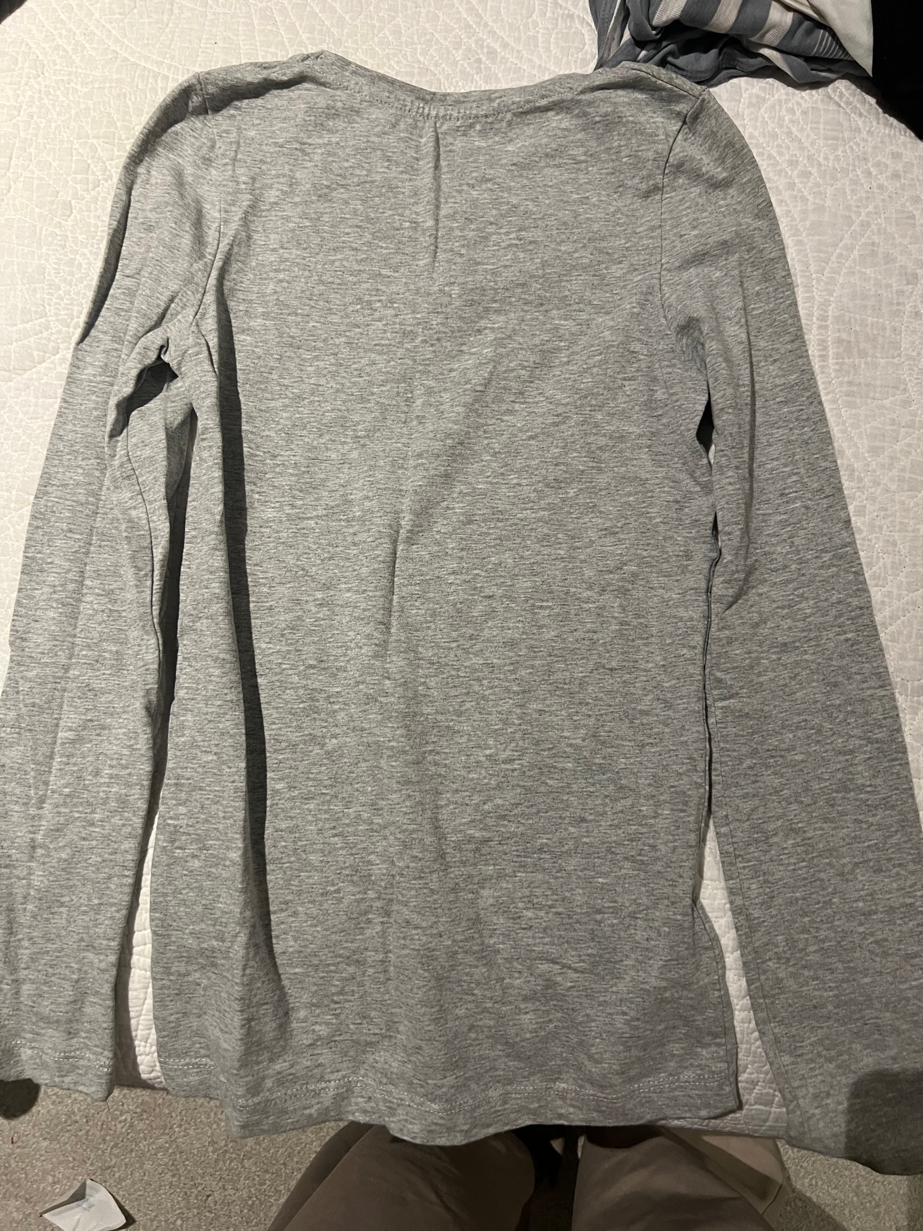 Grey long sleeve top