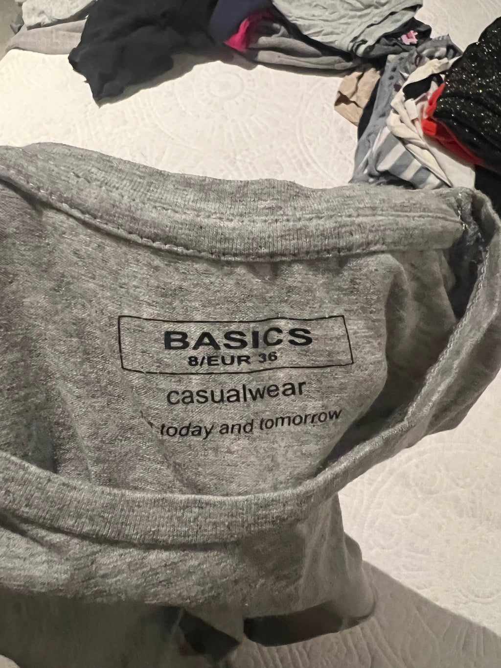 Grey long sleeve top