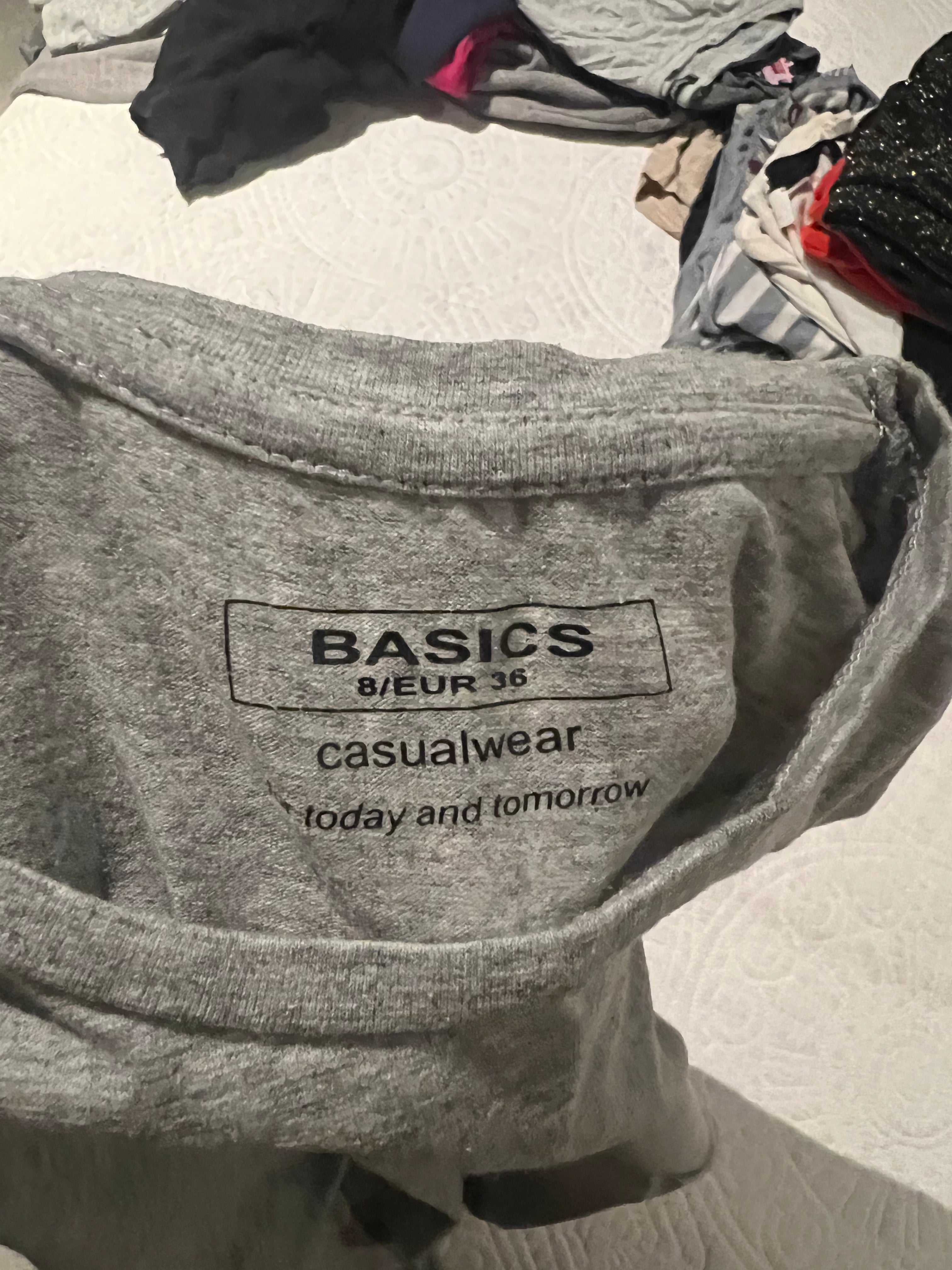 Grey long sleeve top