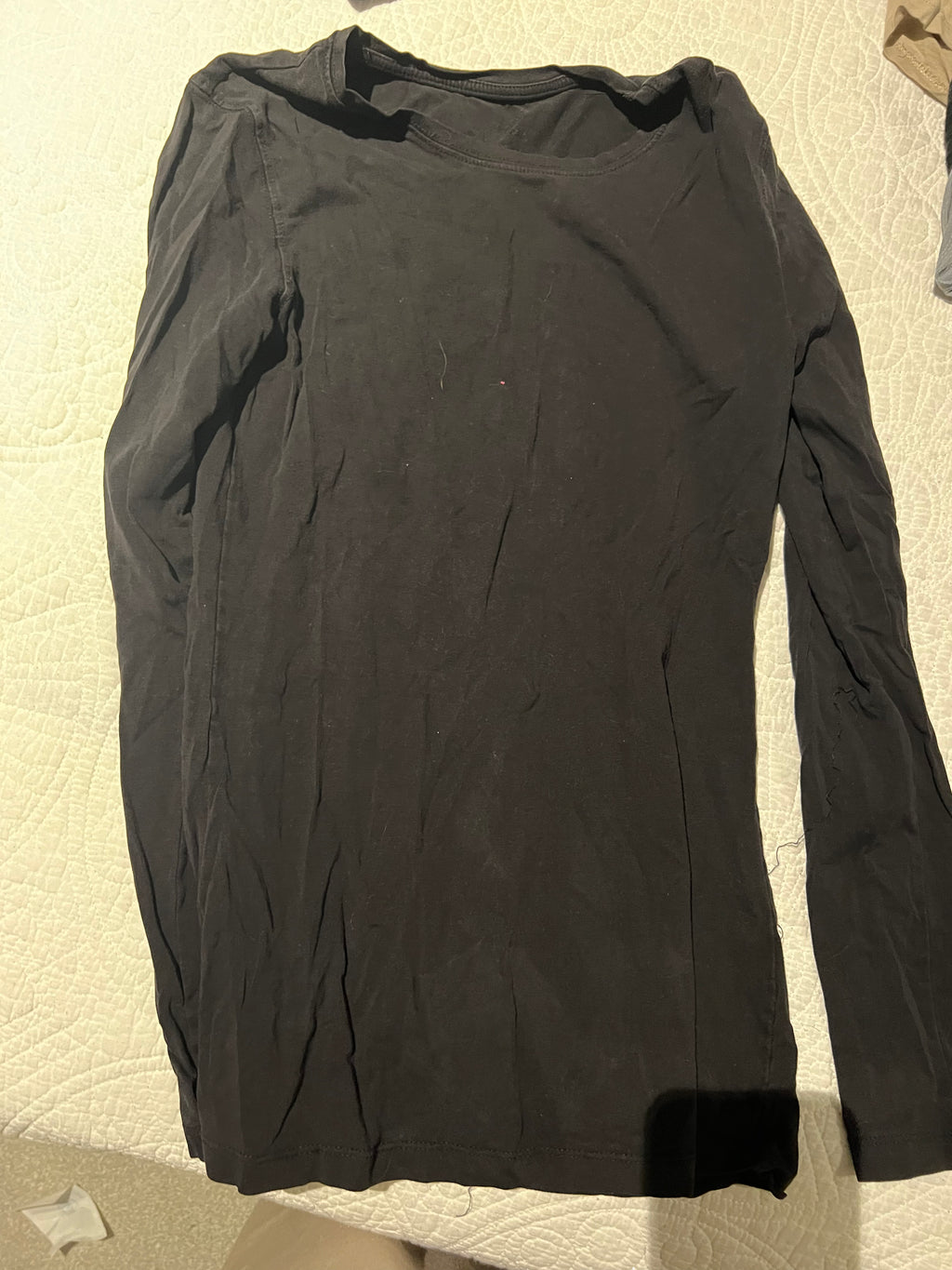 Black long sleeve top