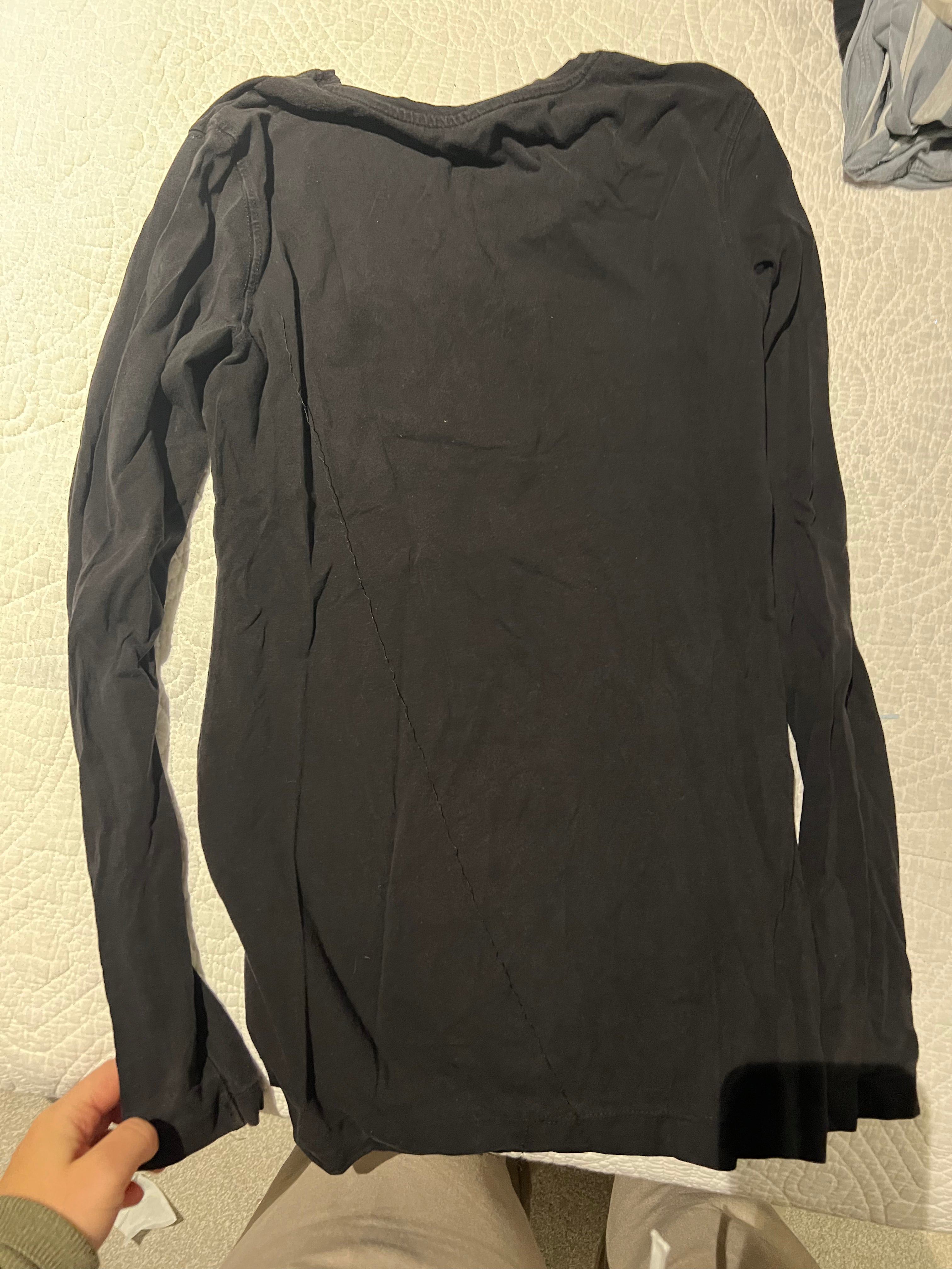 Black long sleeve top