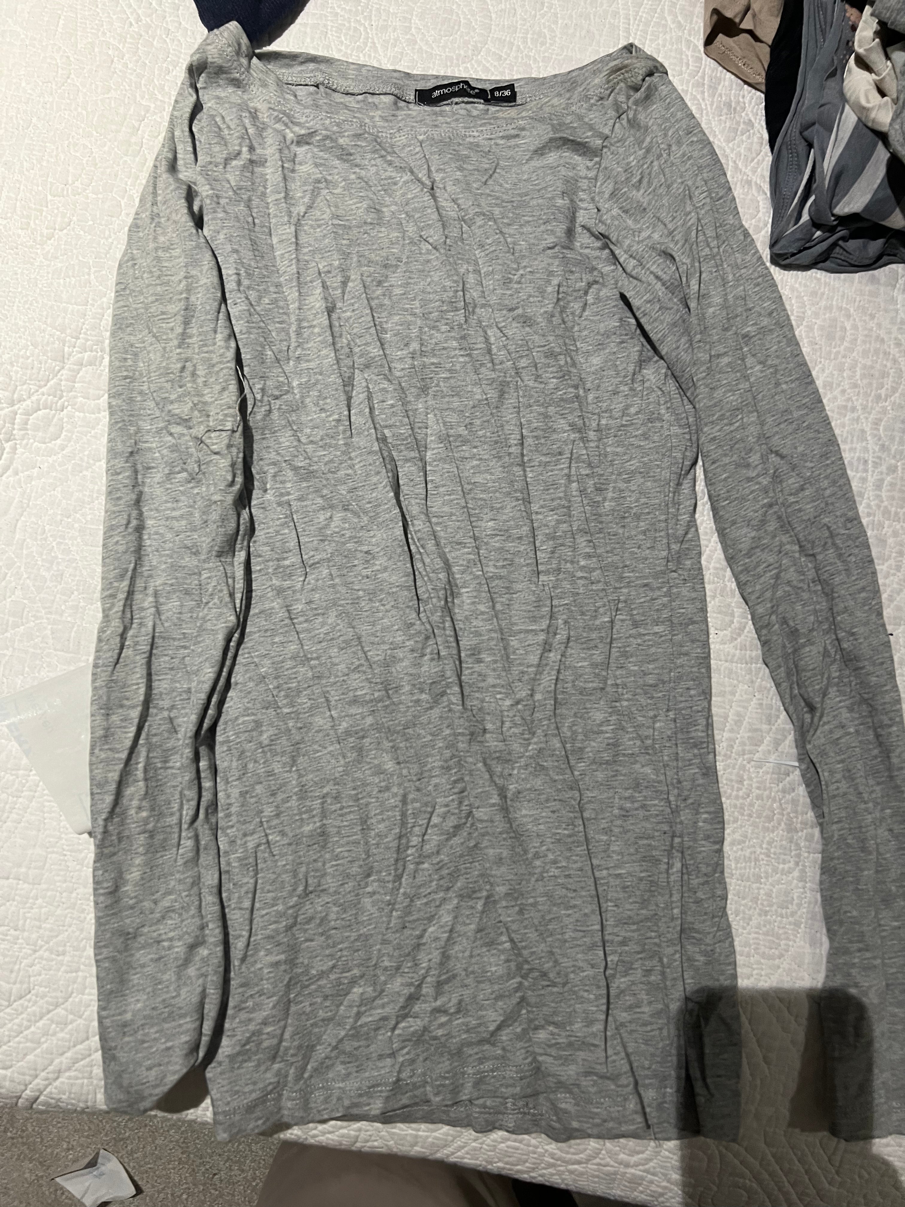 Grey long sleeve top