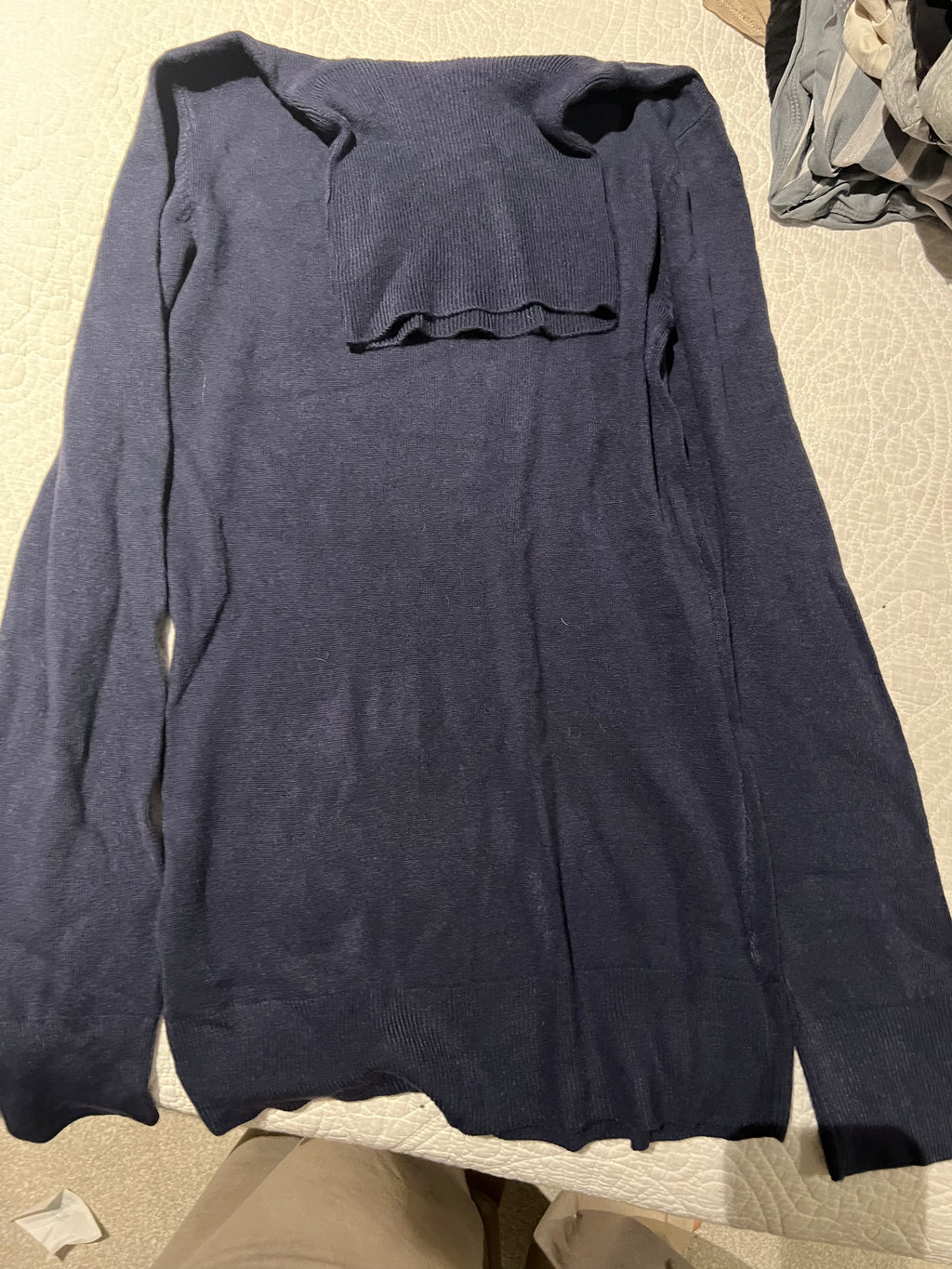 Navy turtle neck jumper