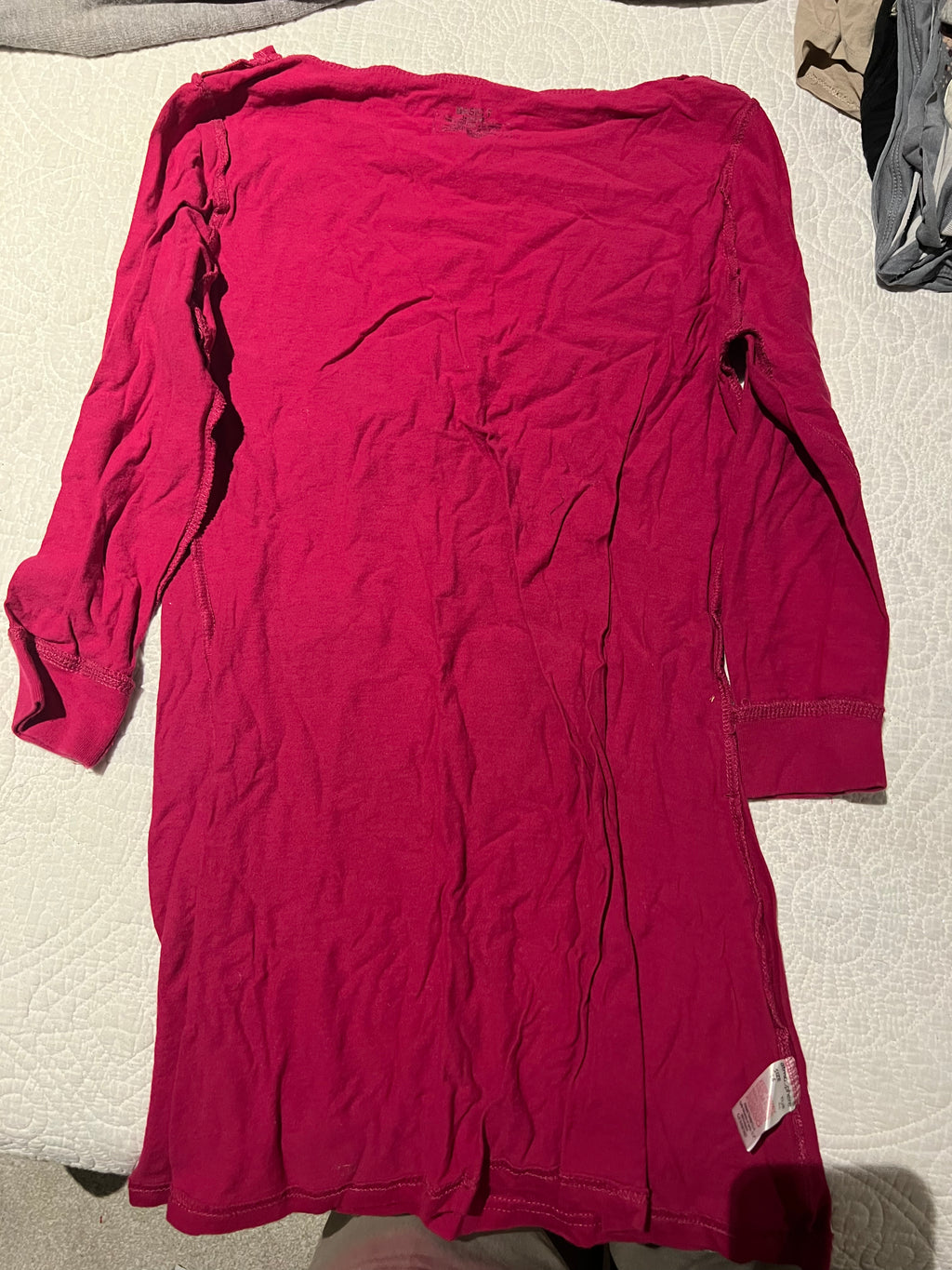 Pink quater sleeve top