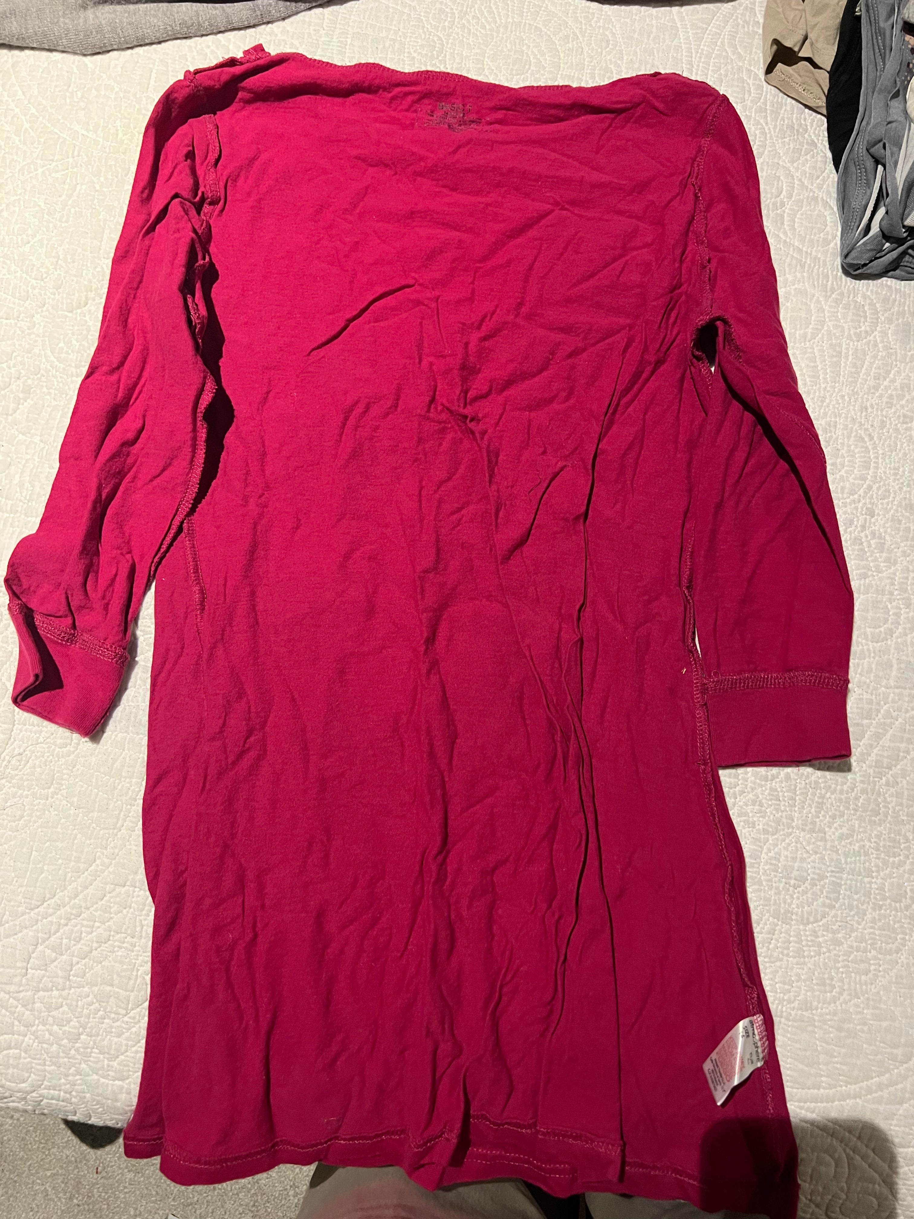Pink quater sleeve top
