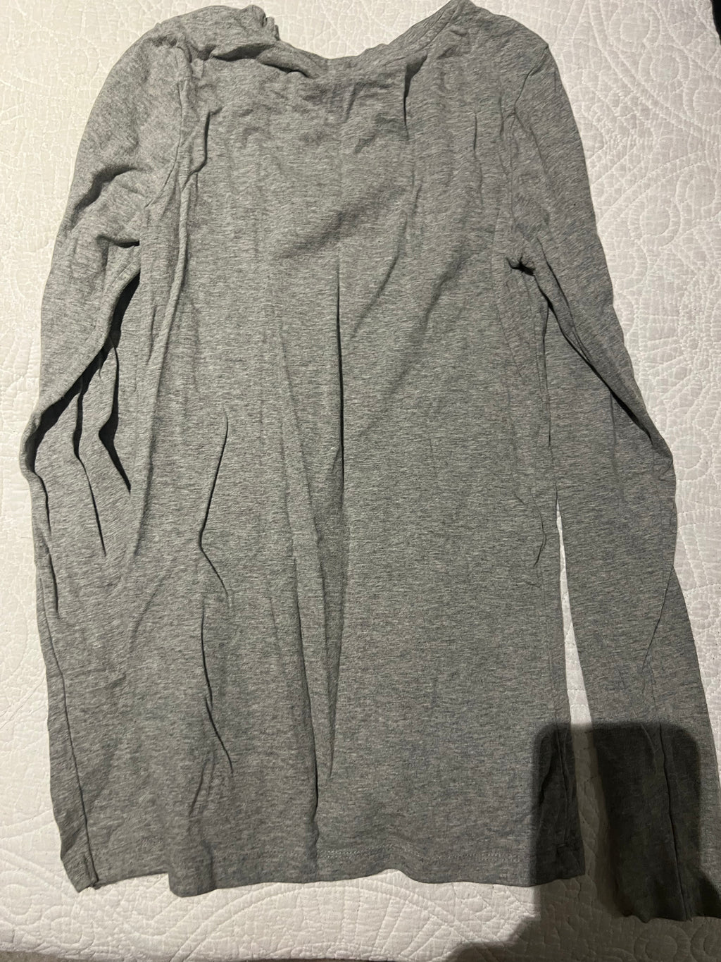Grey long sleeve top