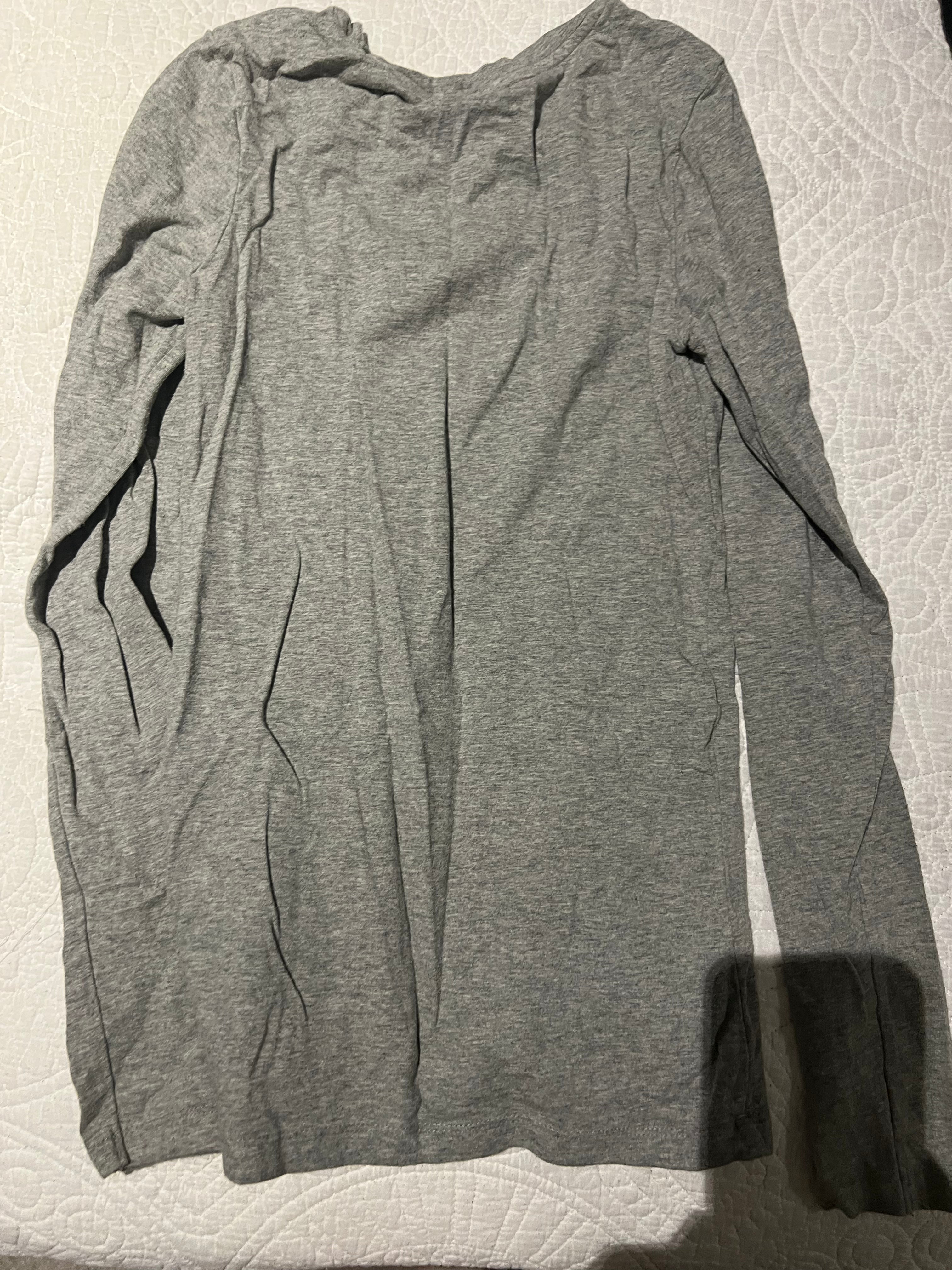 Grey long sleeve top