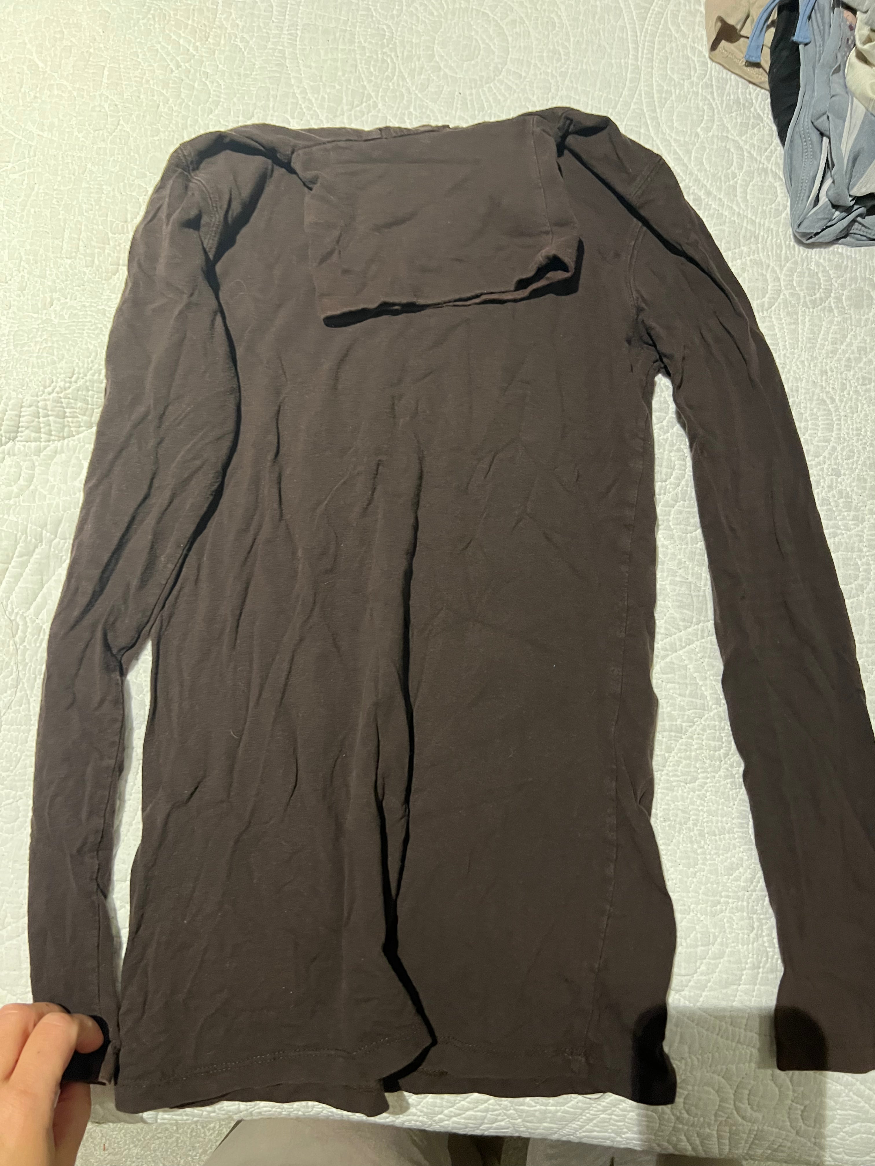 Brown long sleeve top