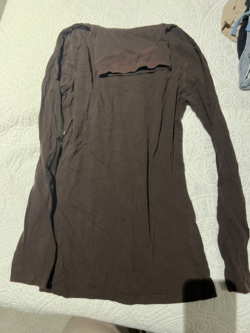 Brown long sleeve top