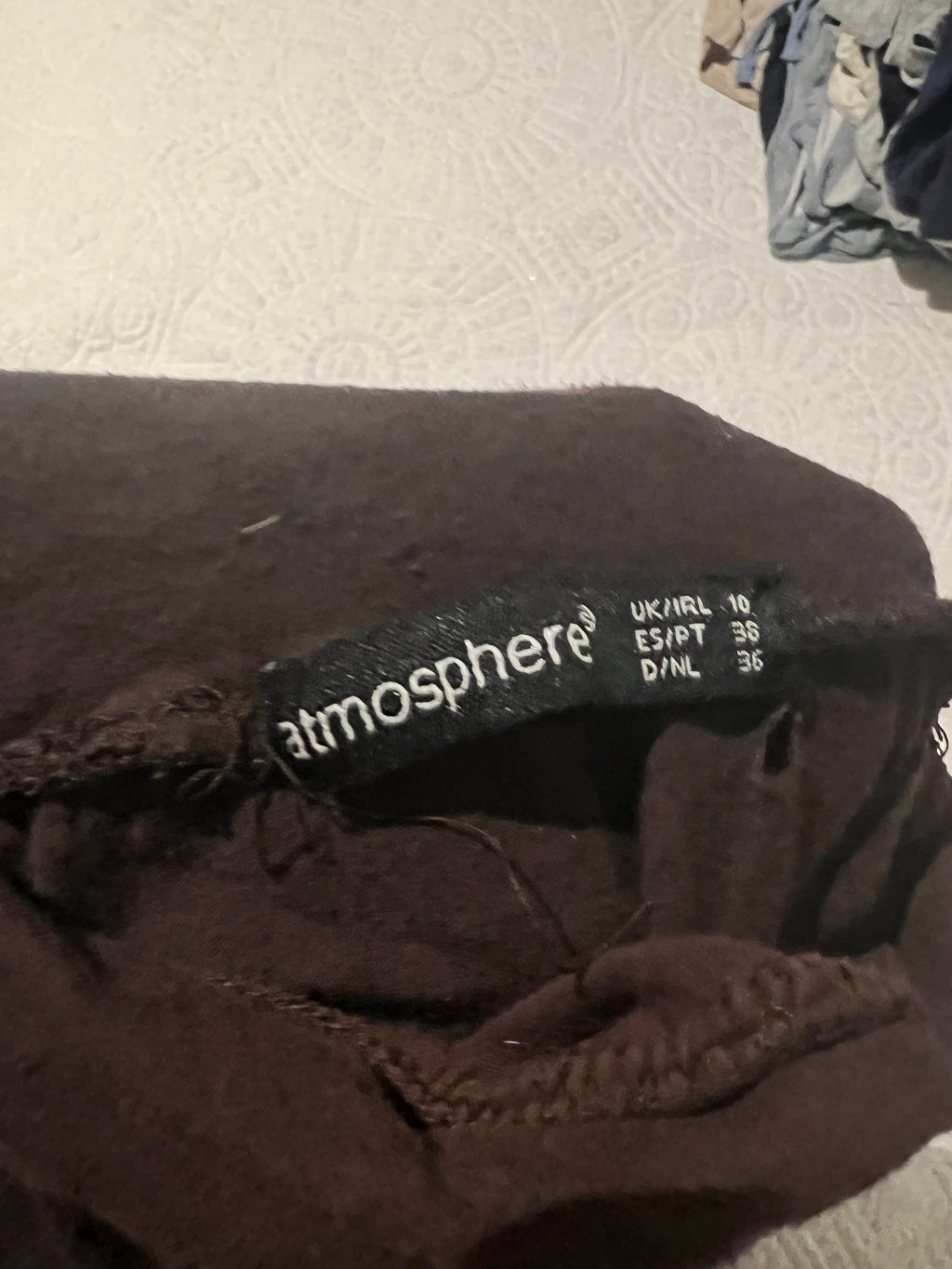 Brown long sleeve top