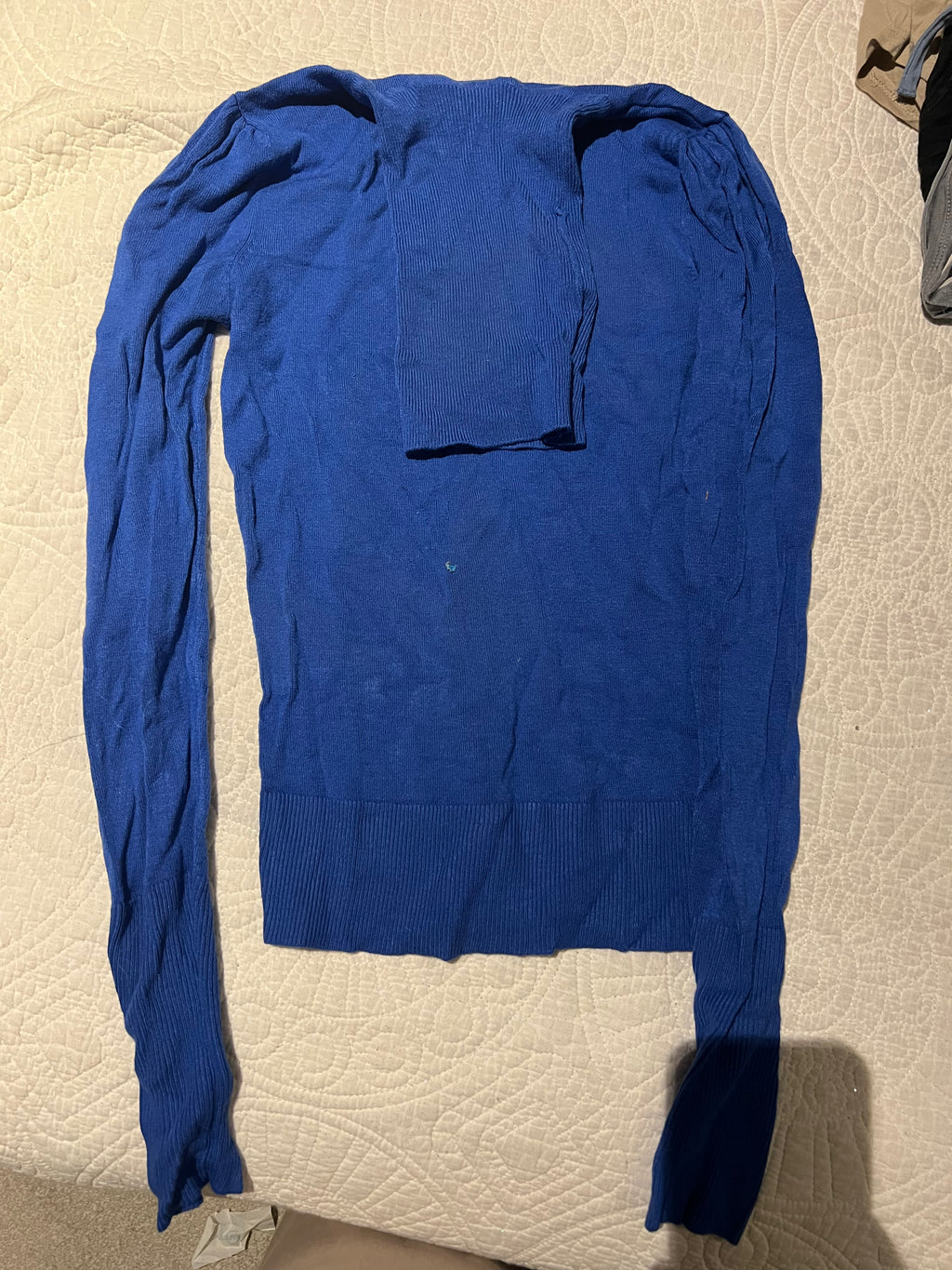 Blue long sleeve top