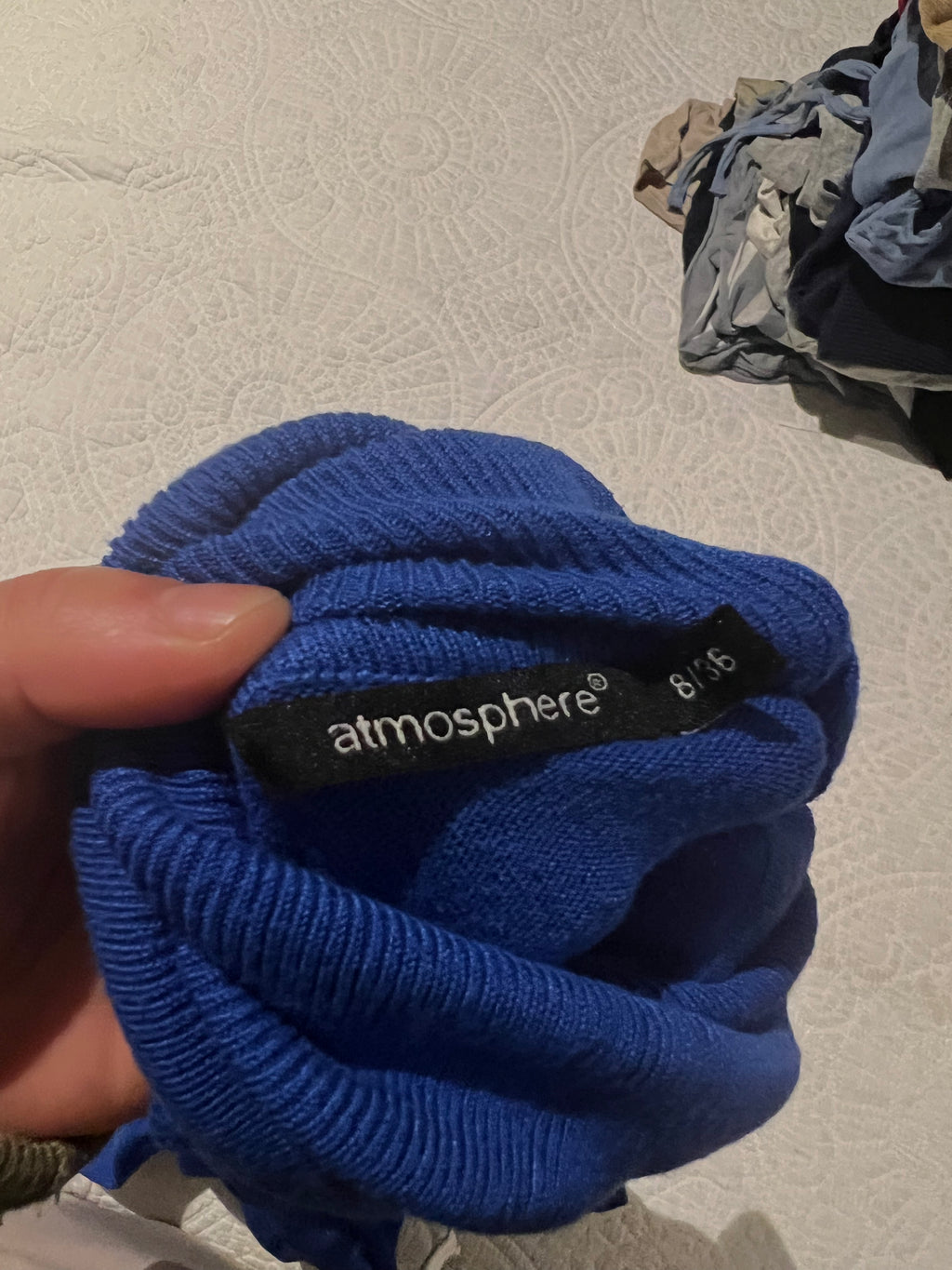 Blue long sleeve top