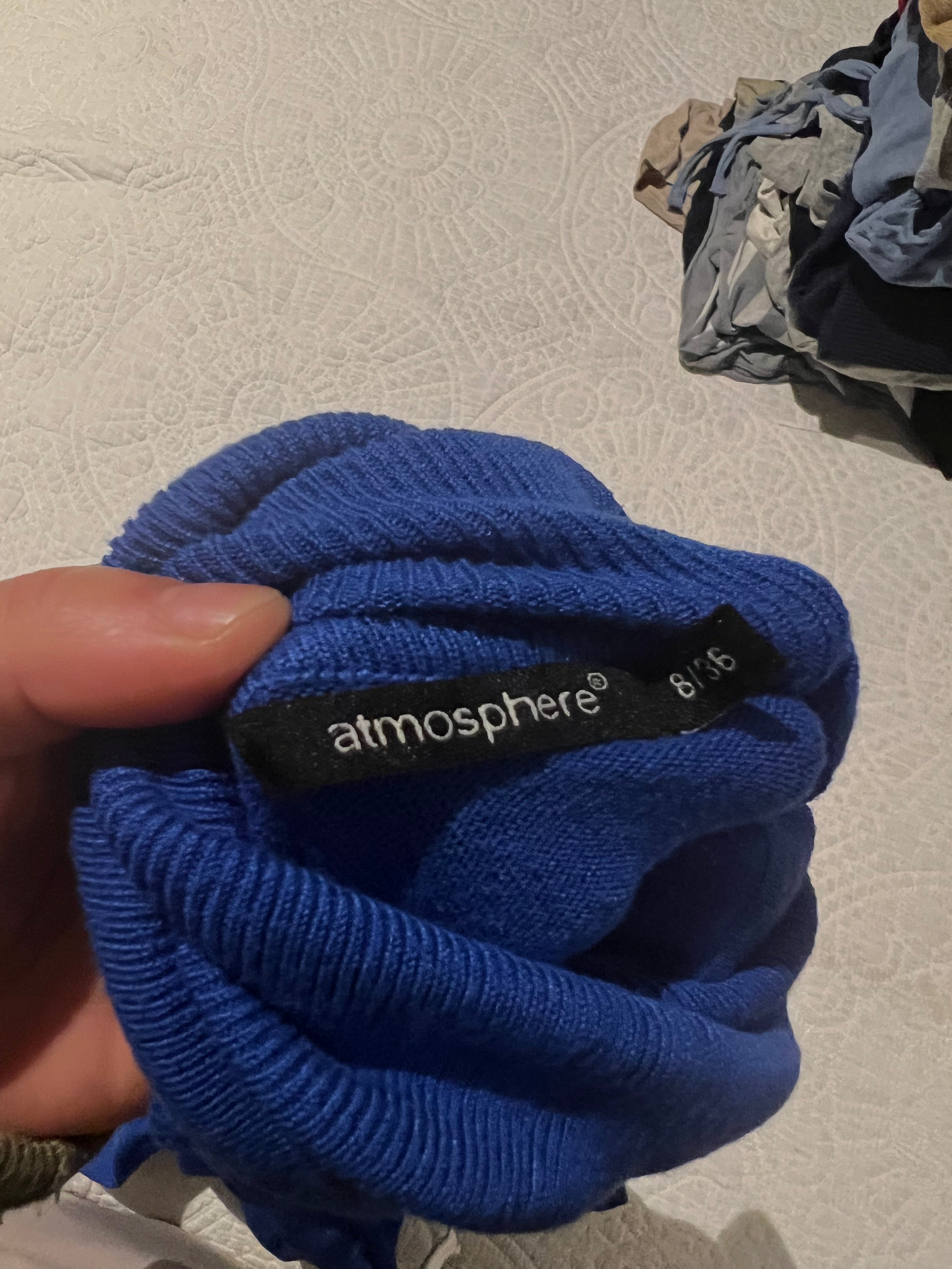 Blue long sleeve top