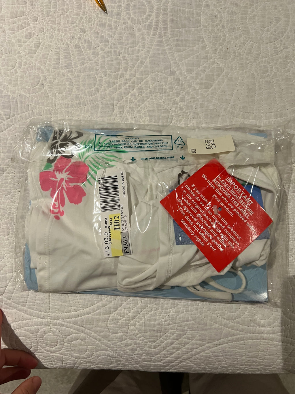 White co ord with flowers