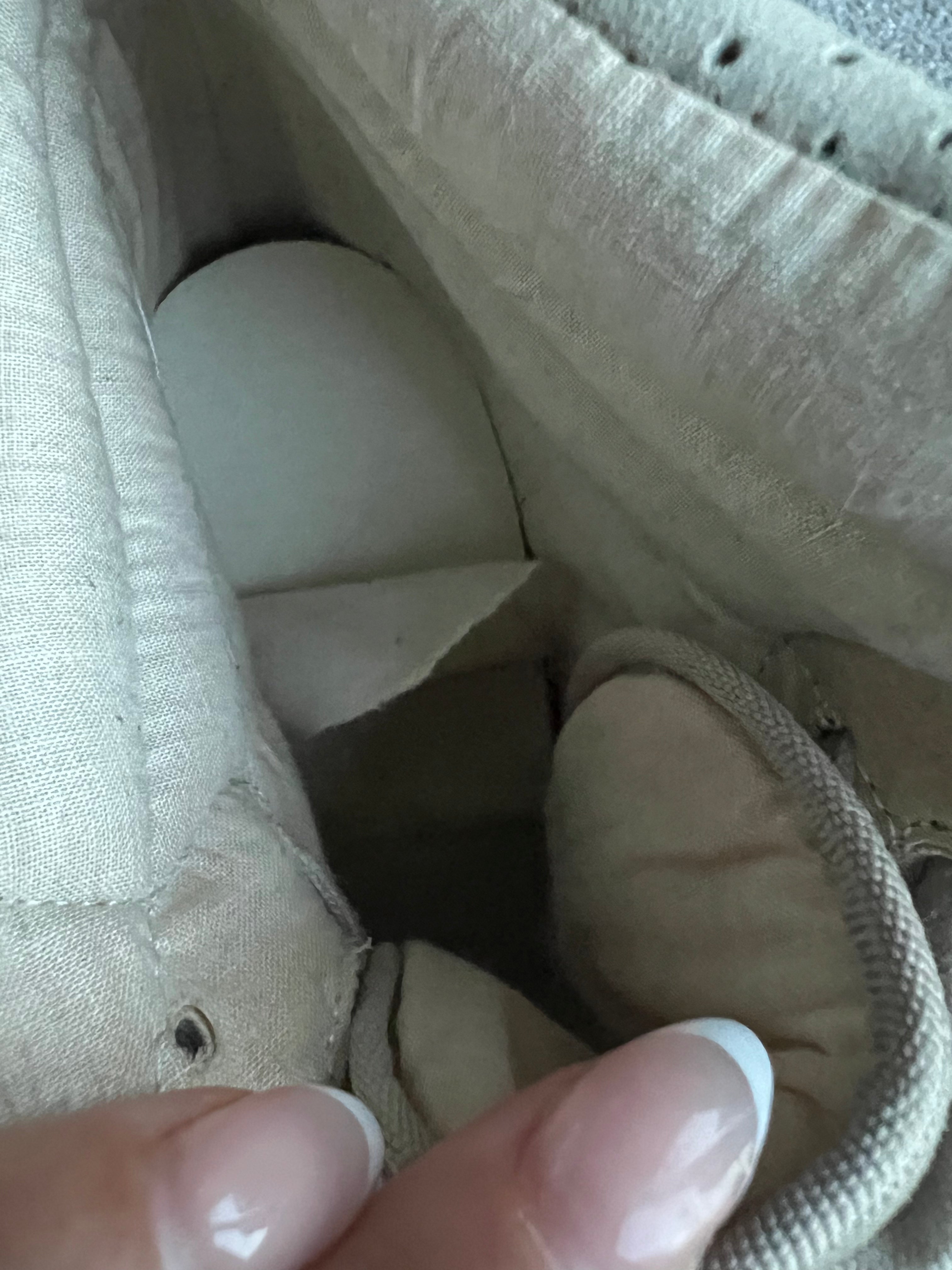 Cream wedge sneakers