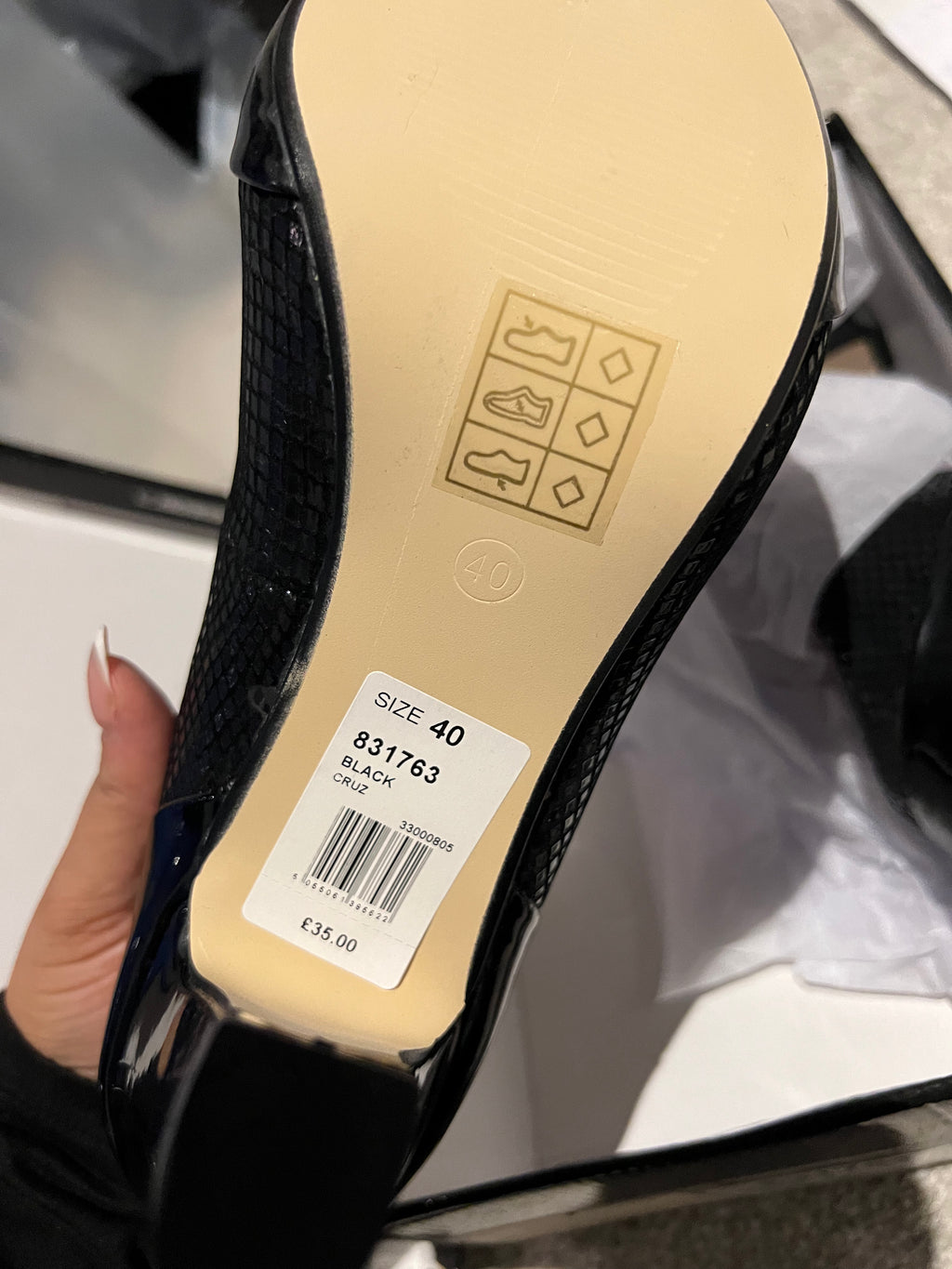 Black Wallis heels