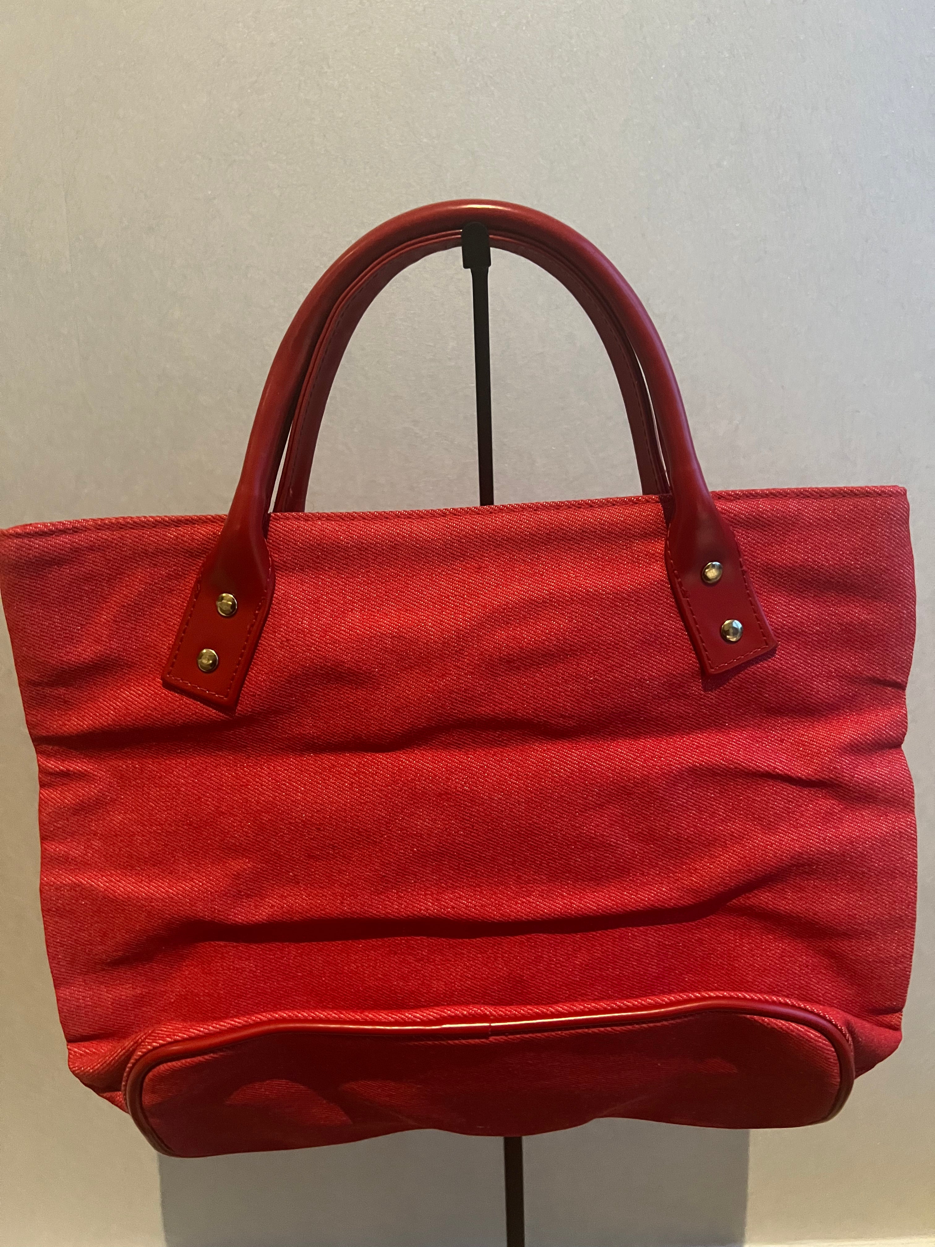 Red Clarins bag