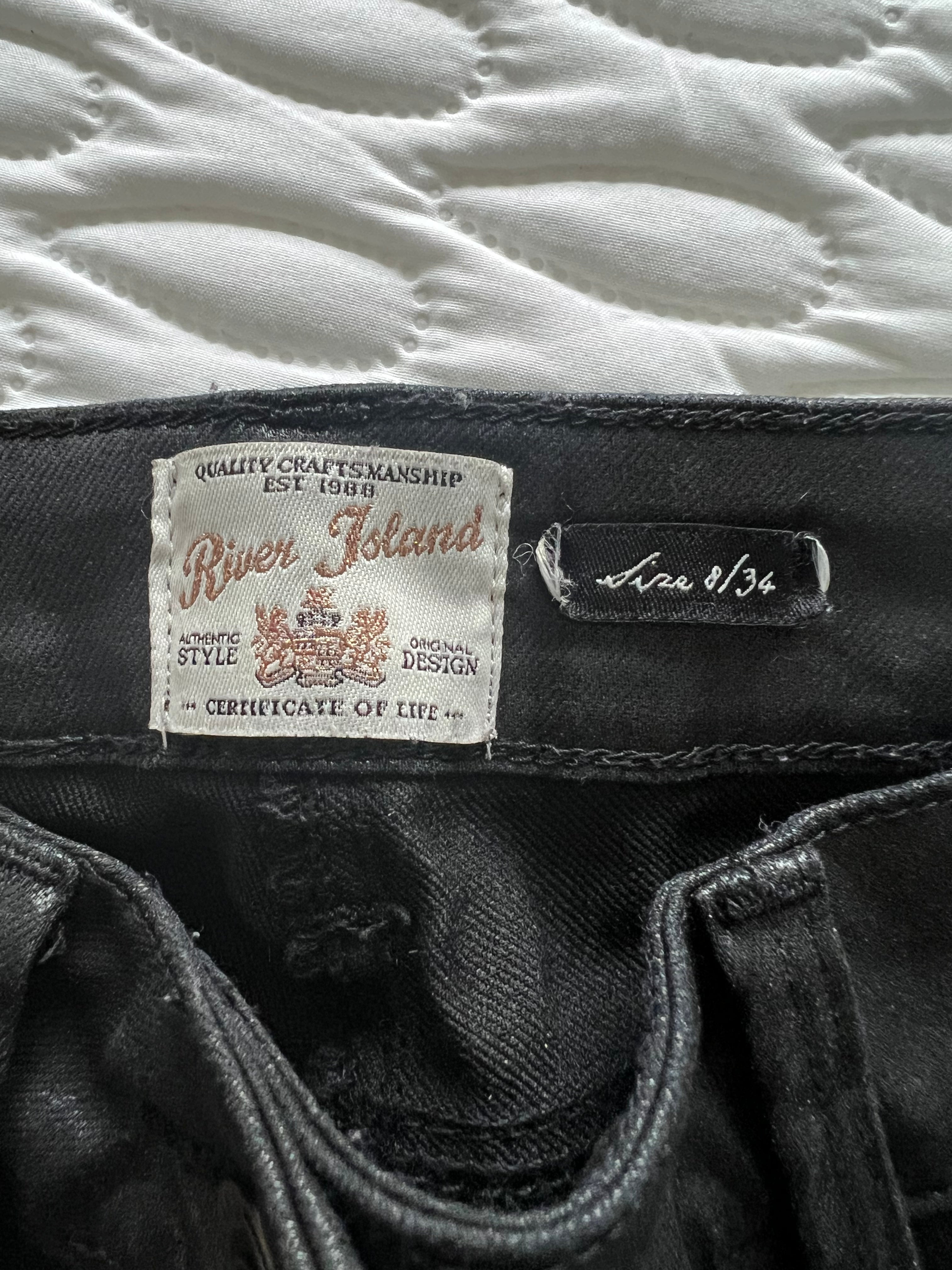 Black leather trousers