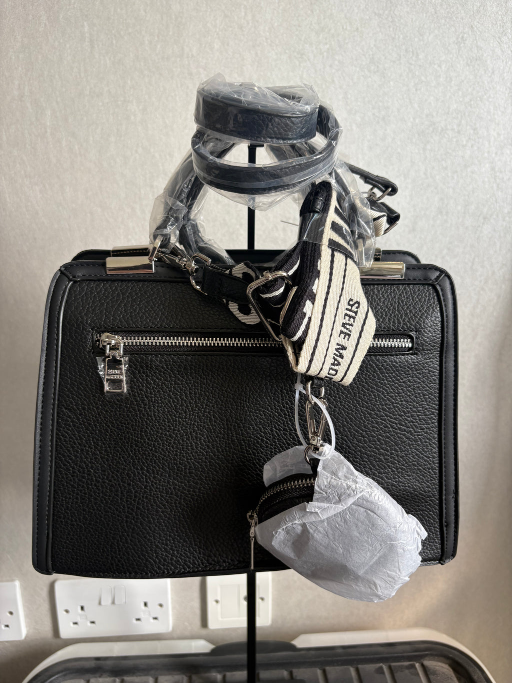 Black Steve Madden Handbag / Multiple handles