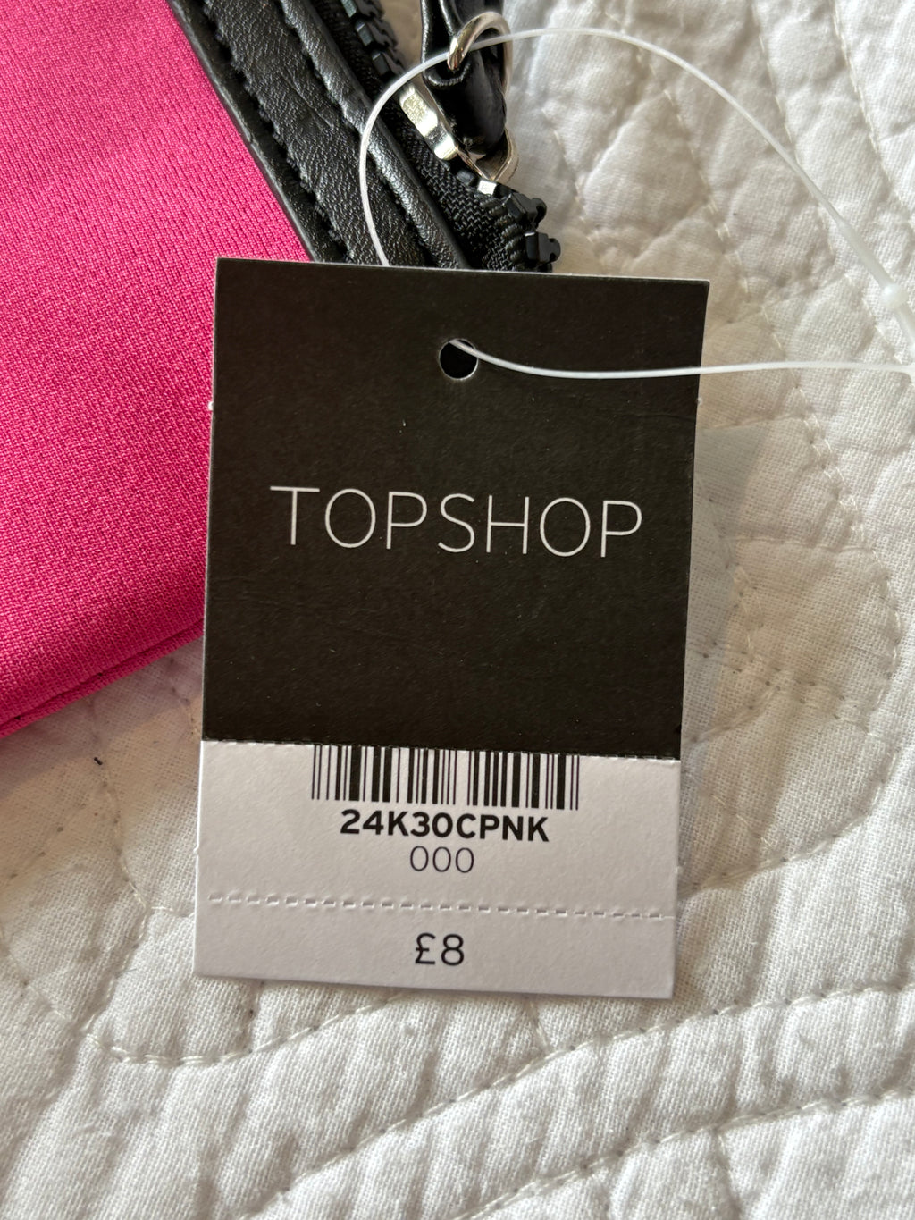 Neon Pink clutch bag