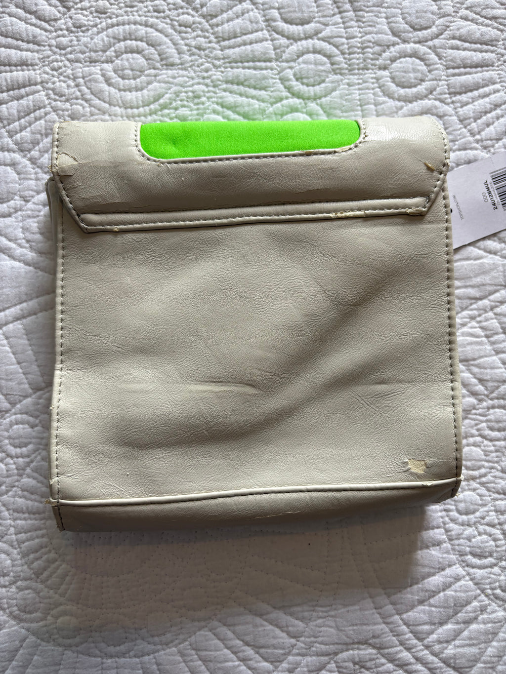 Beige/Neon green/Neon pink Bag