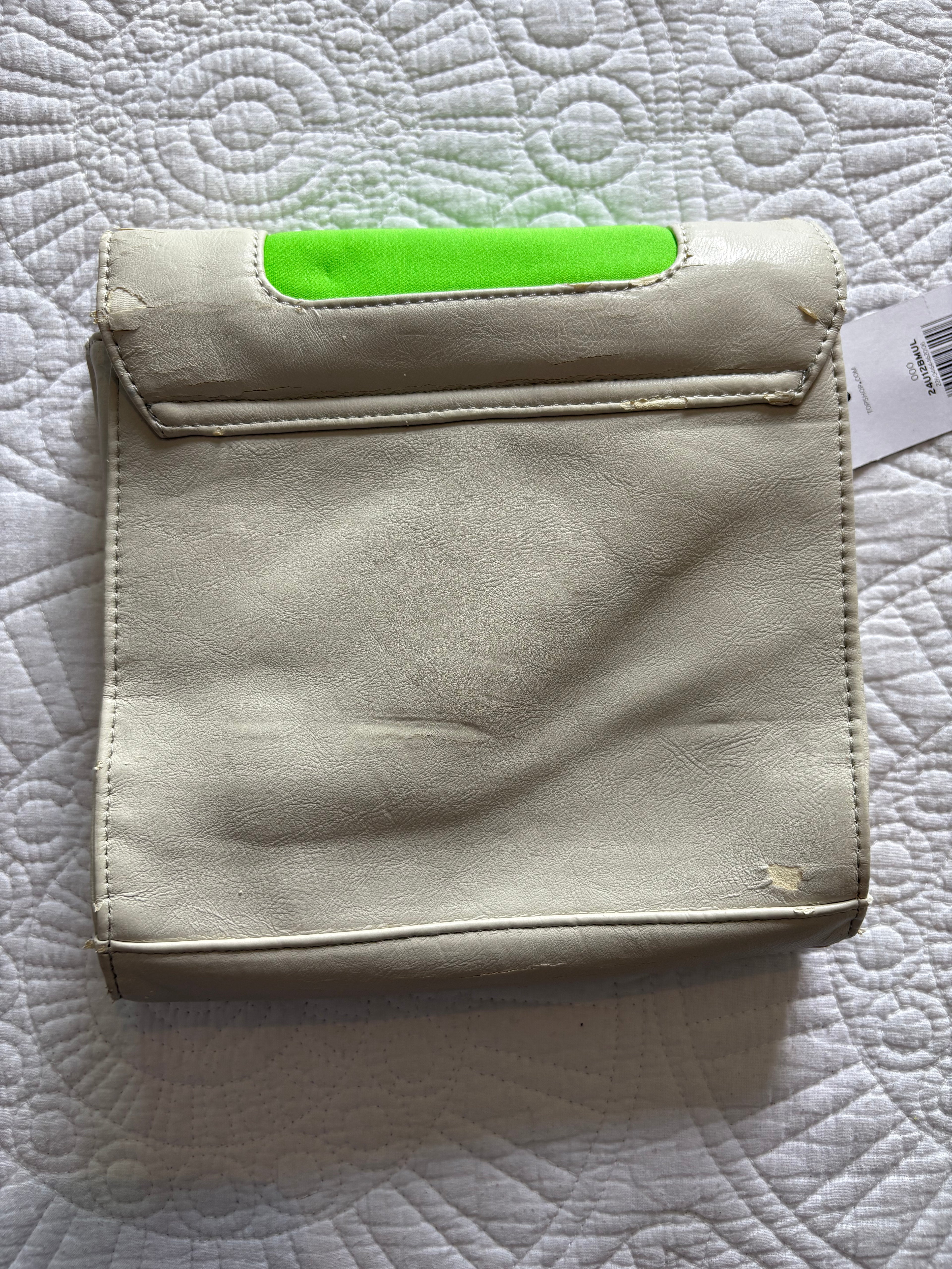 Beige/Neon green/Neon pink Bag