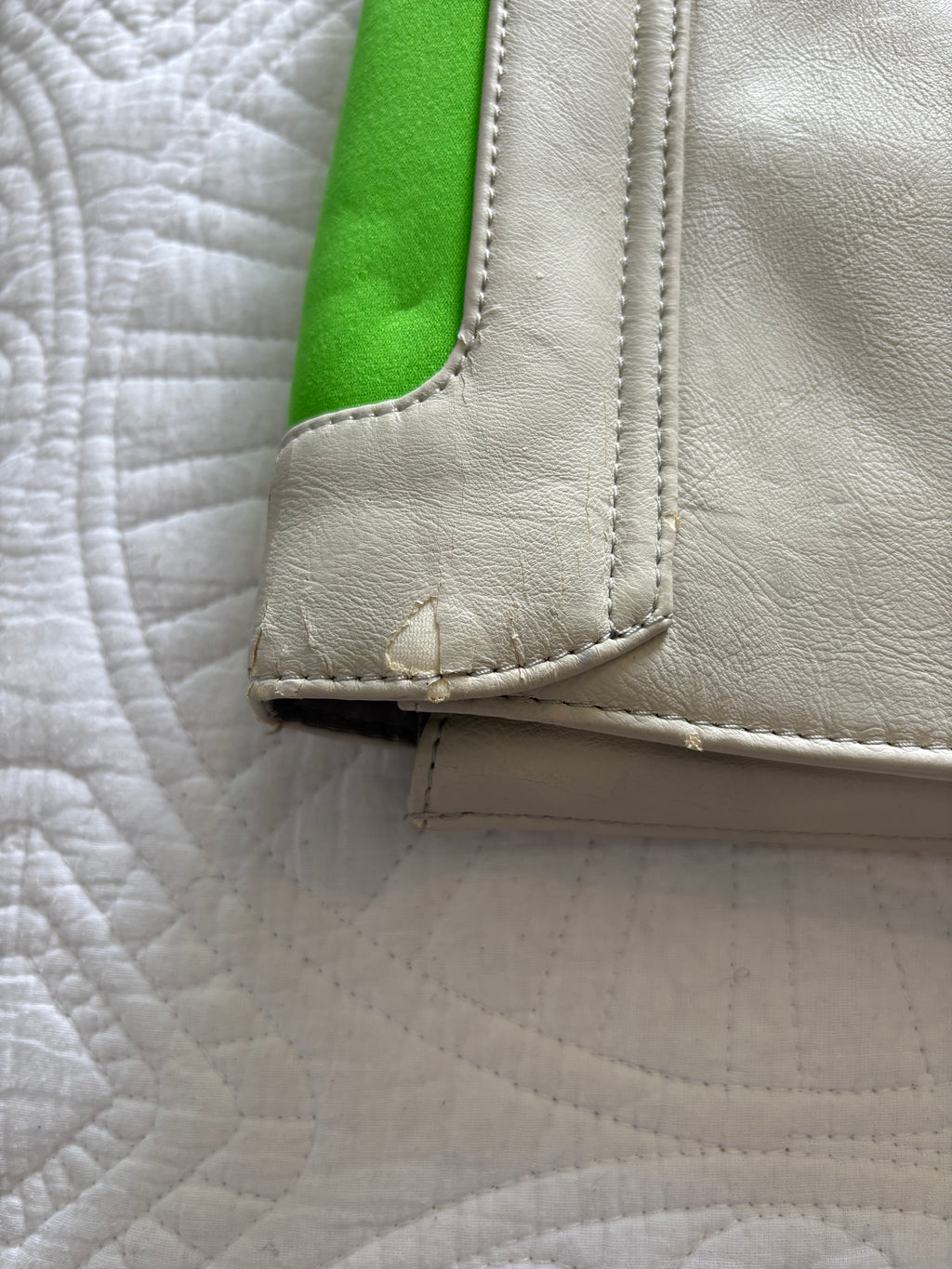 Beige/Neon green/Neon pink Bag