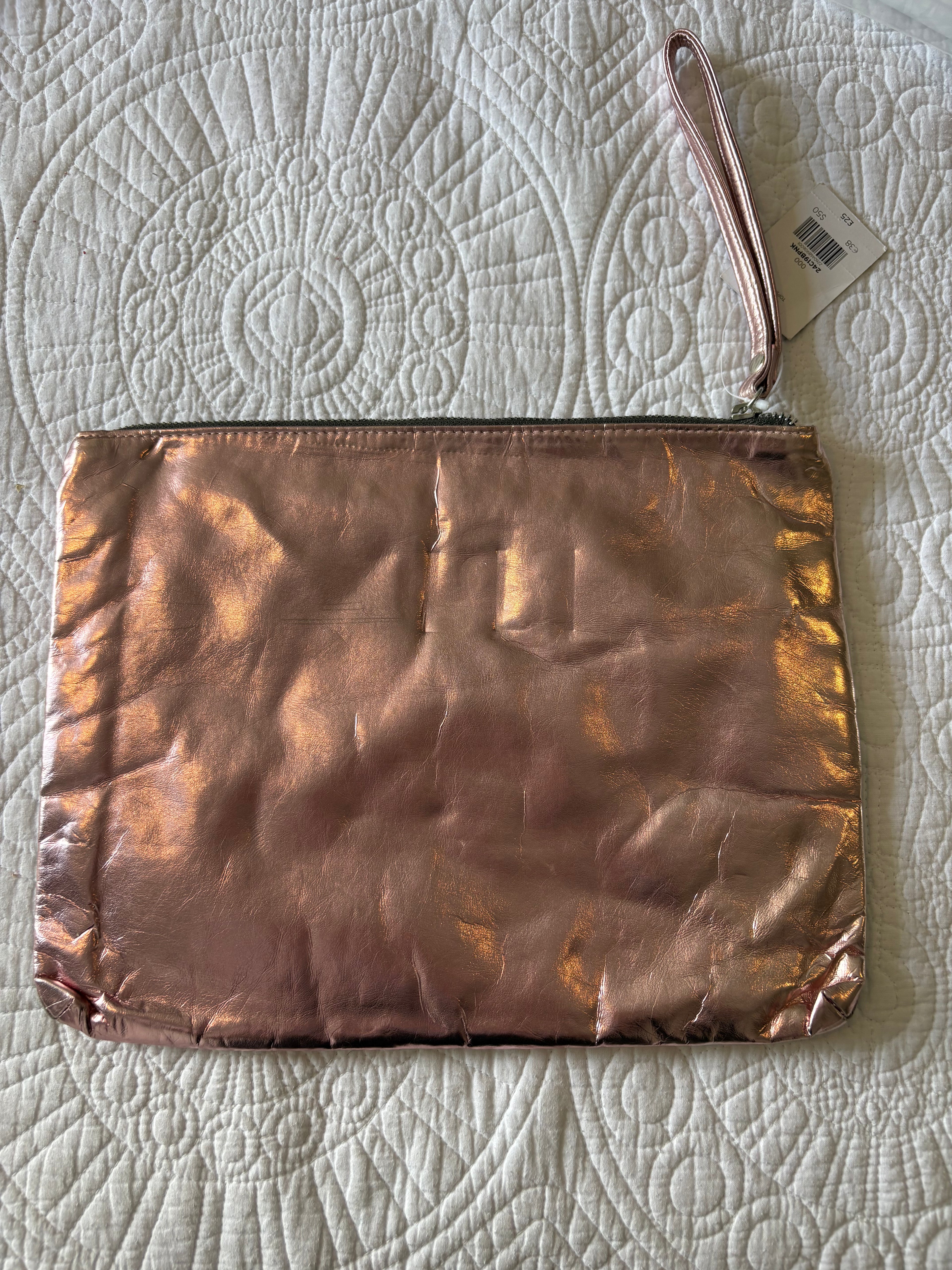 Multifabric clutch bag