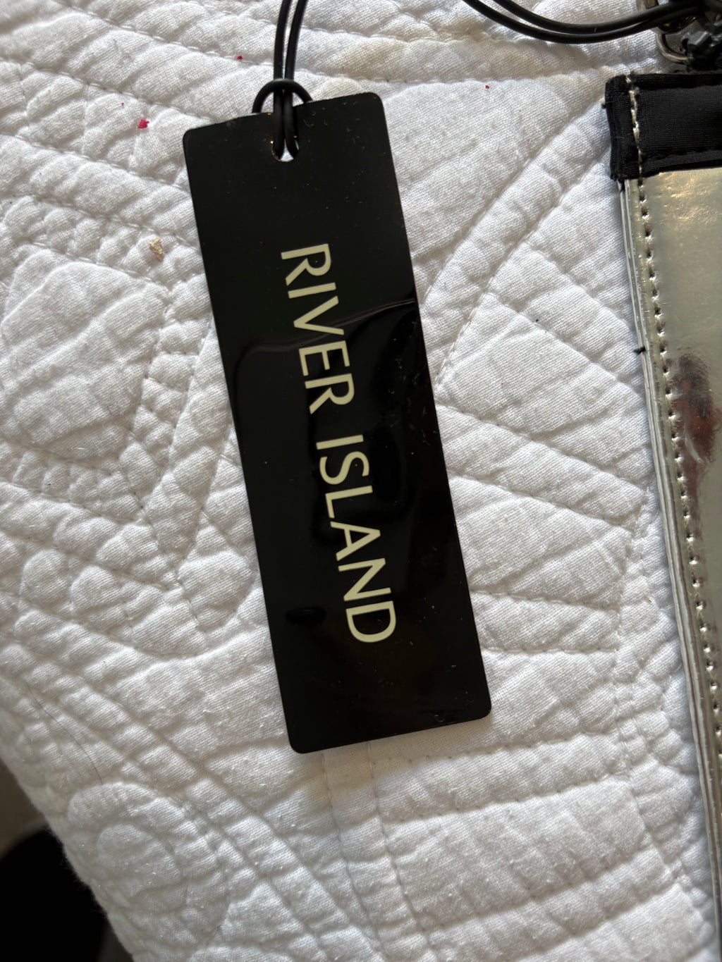 Multifabric clutch bag