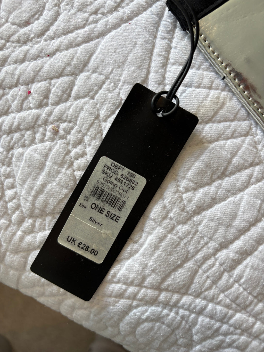 Multifabric clutch bag