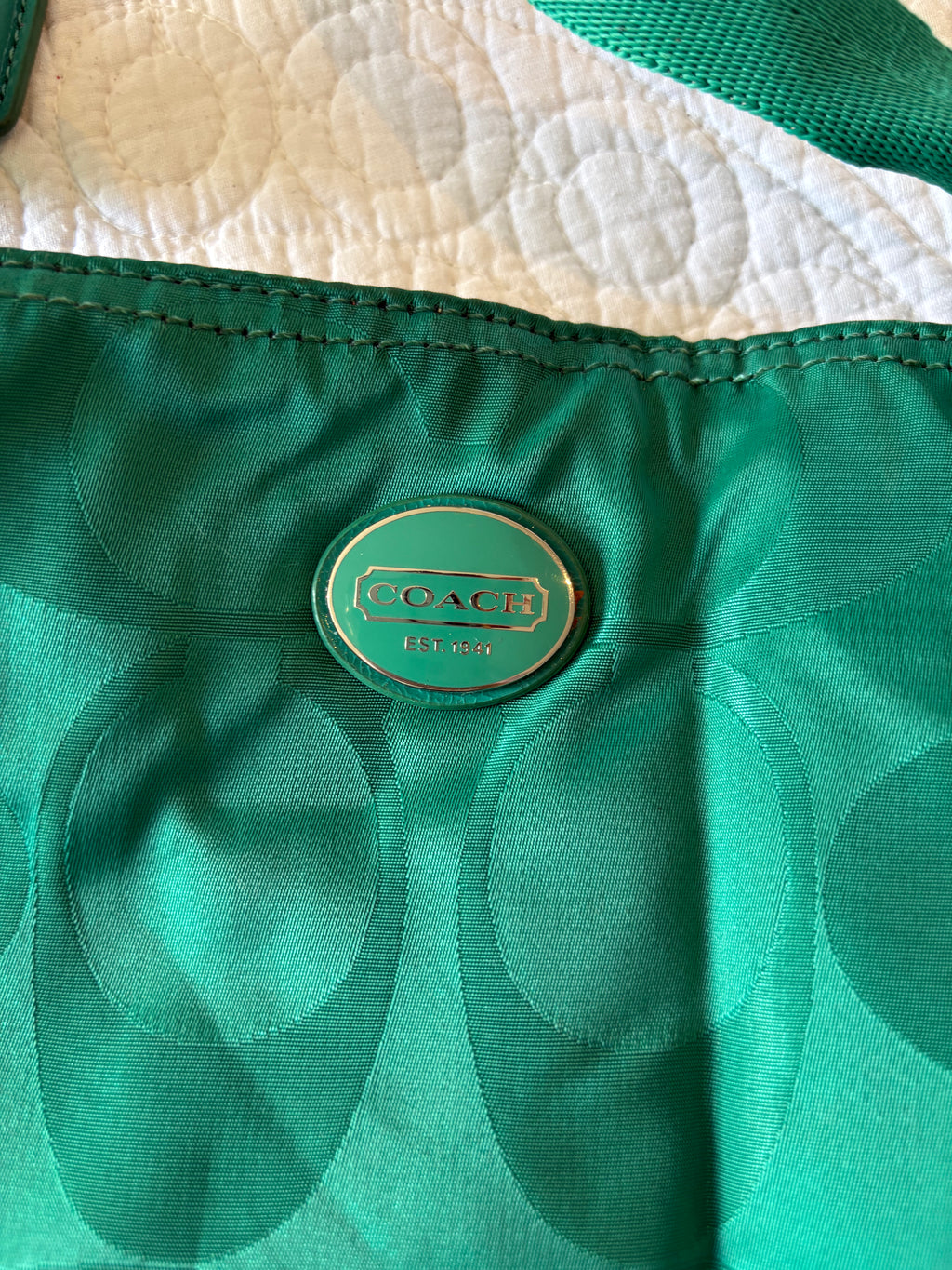 Green Coach Bag