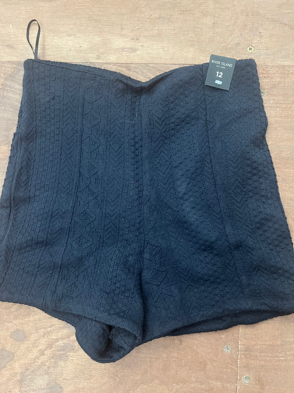 Navy high waisted shorts