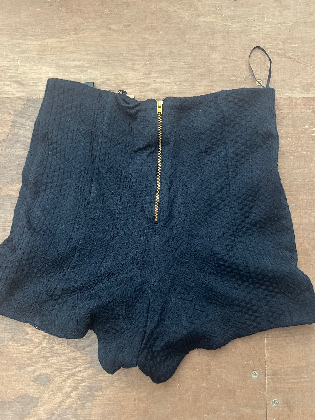 Navy high waisted shorts