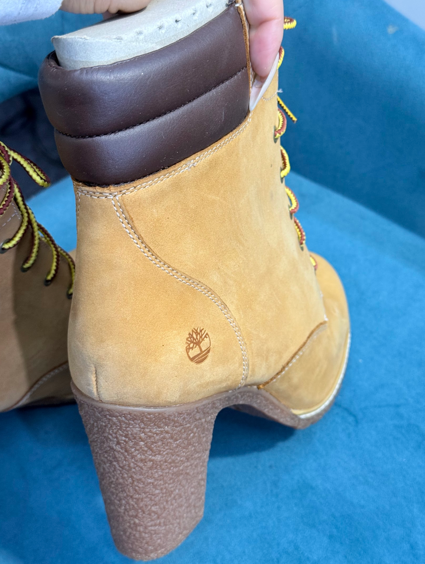 Brand new Timberland tan high heel boots