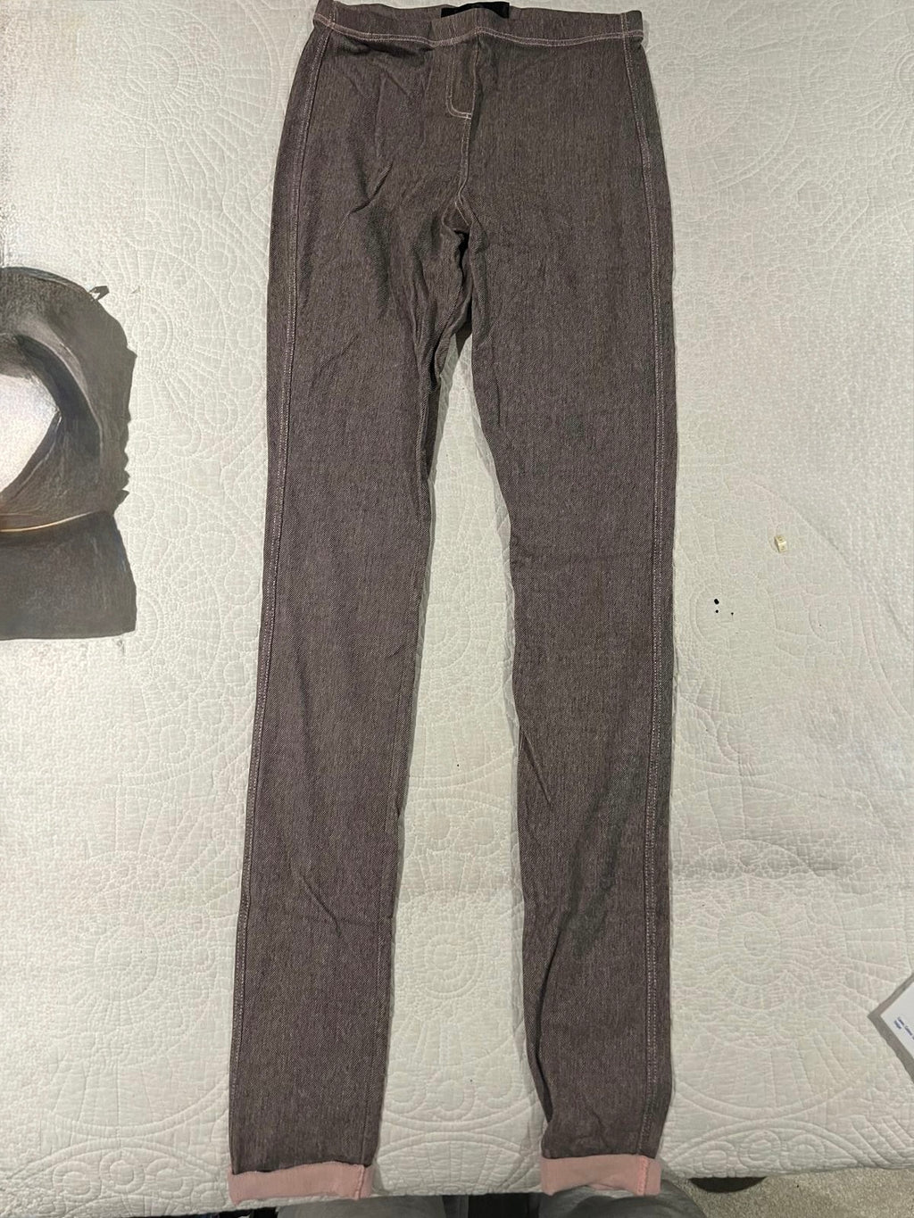 Grey/pink jeggings