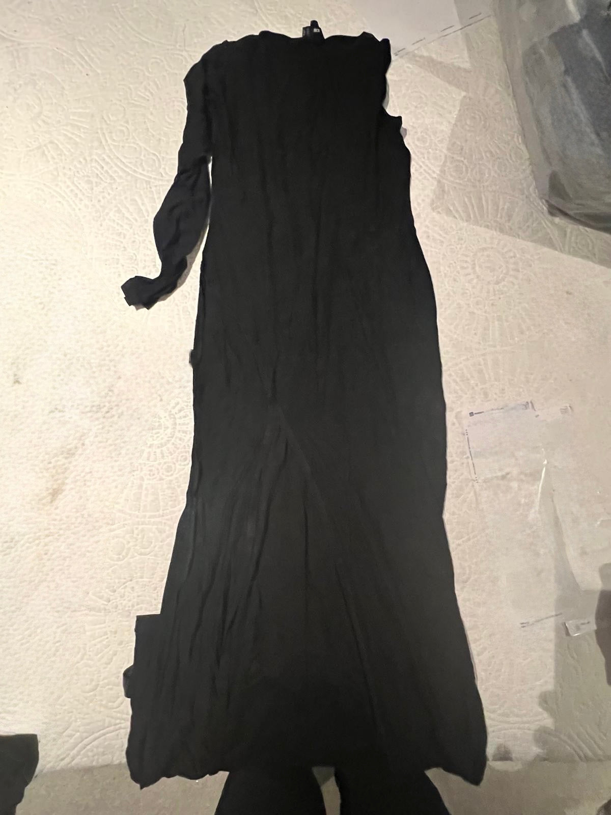 Black maxi dress