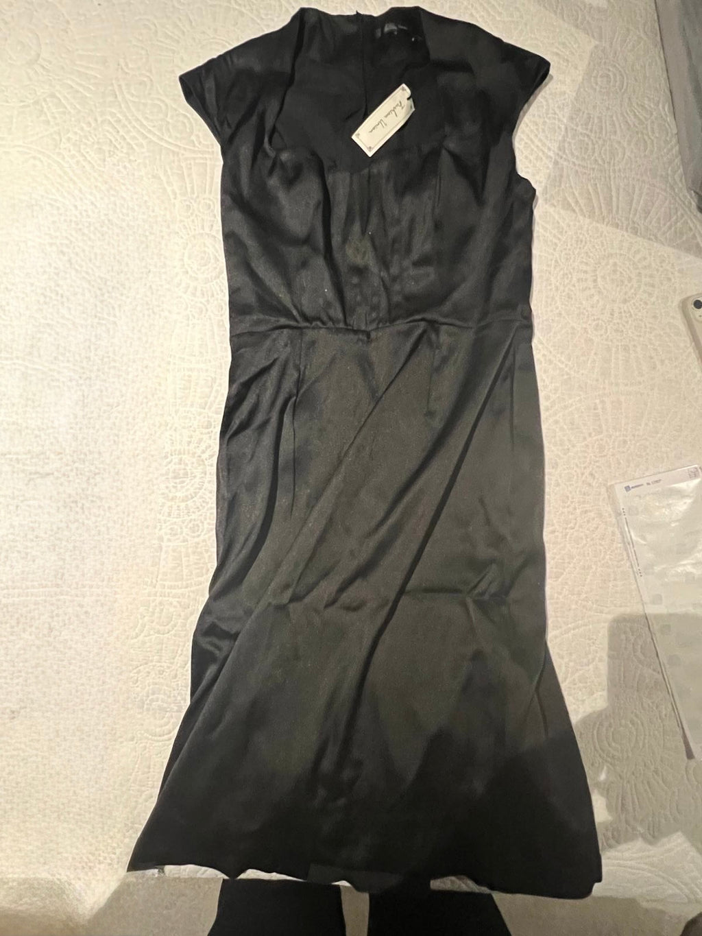 Black midi dress