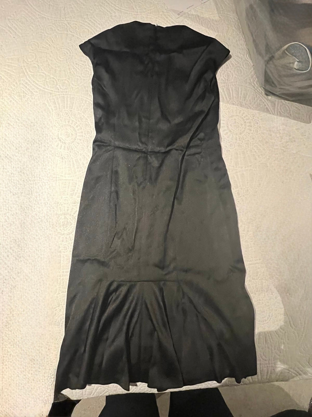 Black midi dress