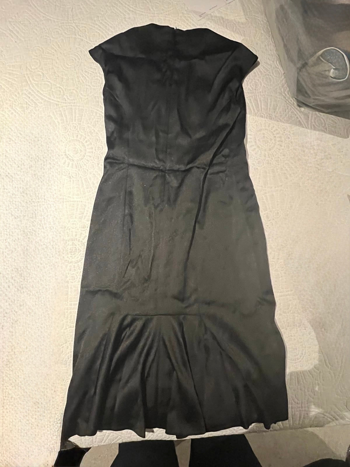 Black midi dress